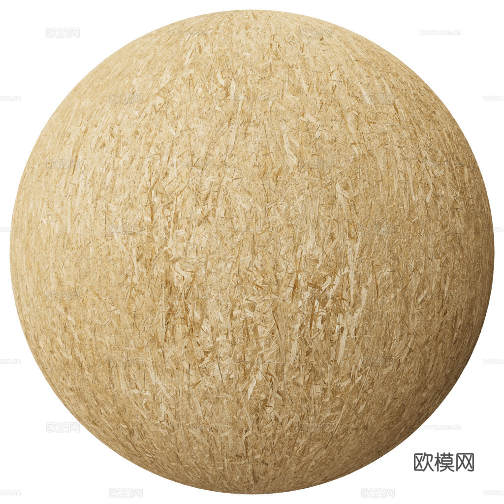 刨花板欧松板OSB板 PBR材质贴图 2k
