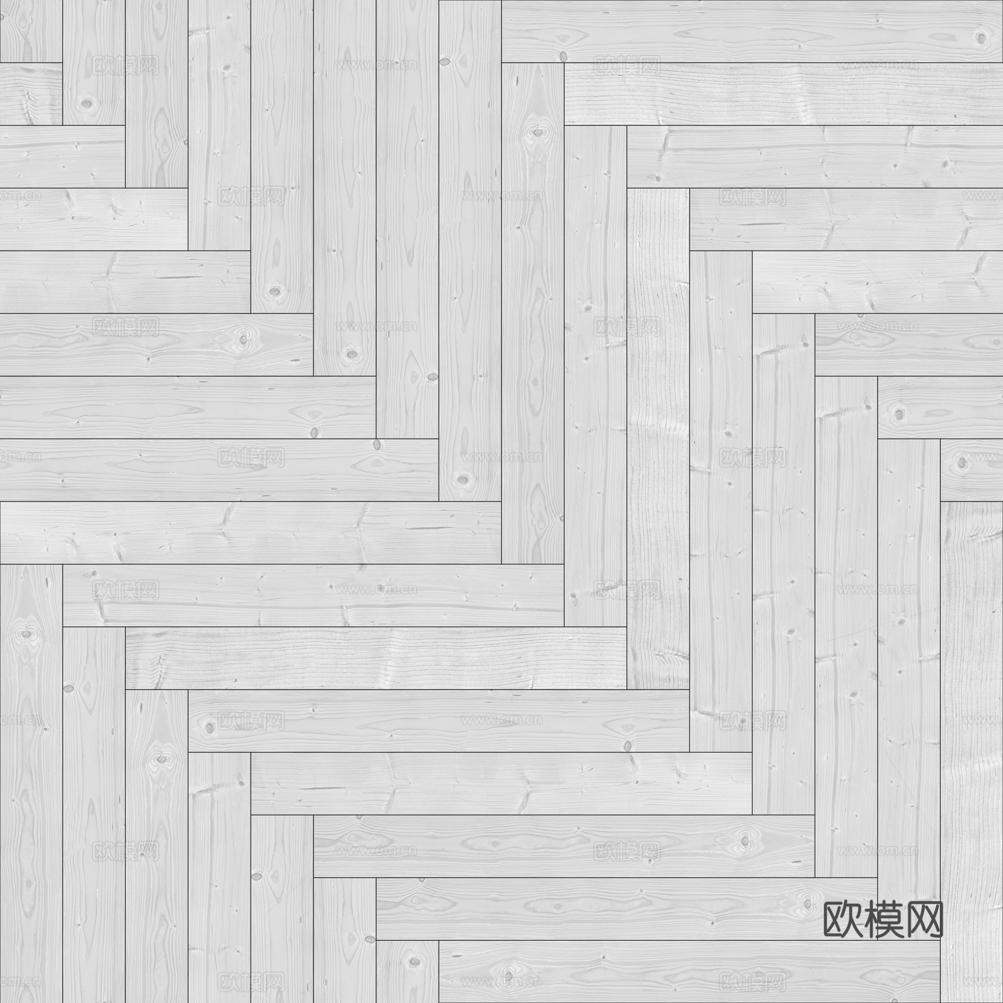 无缝木地板人字铺 PBR材质贴图 2k