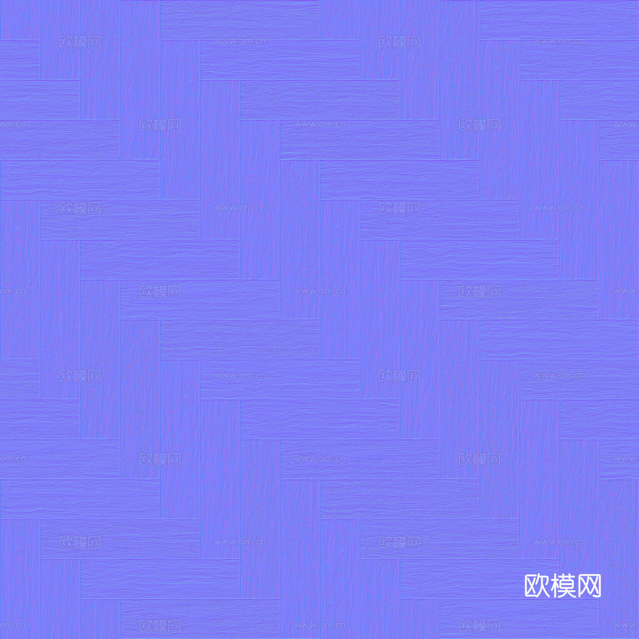 无缝木地板人字铺 PBR材质贴图 2k