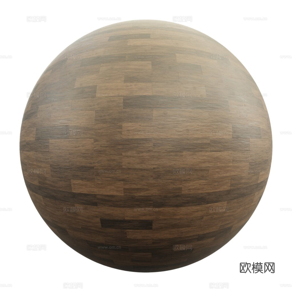 无缝木地板工字铺 PBR材质贴图 2k