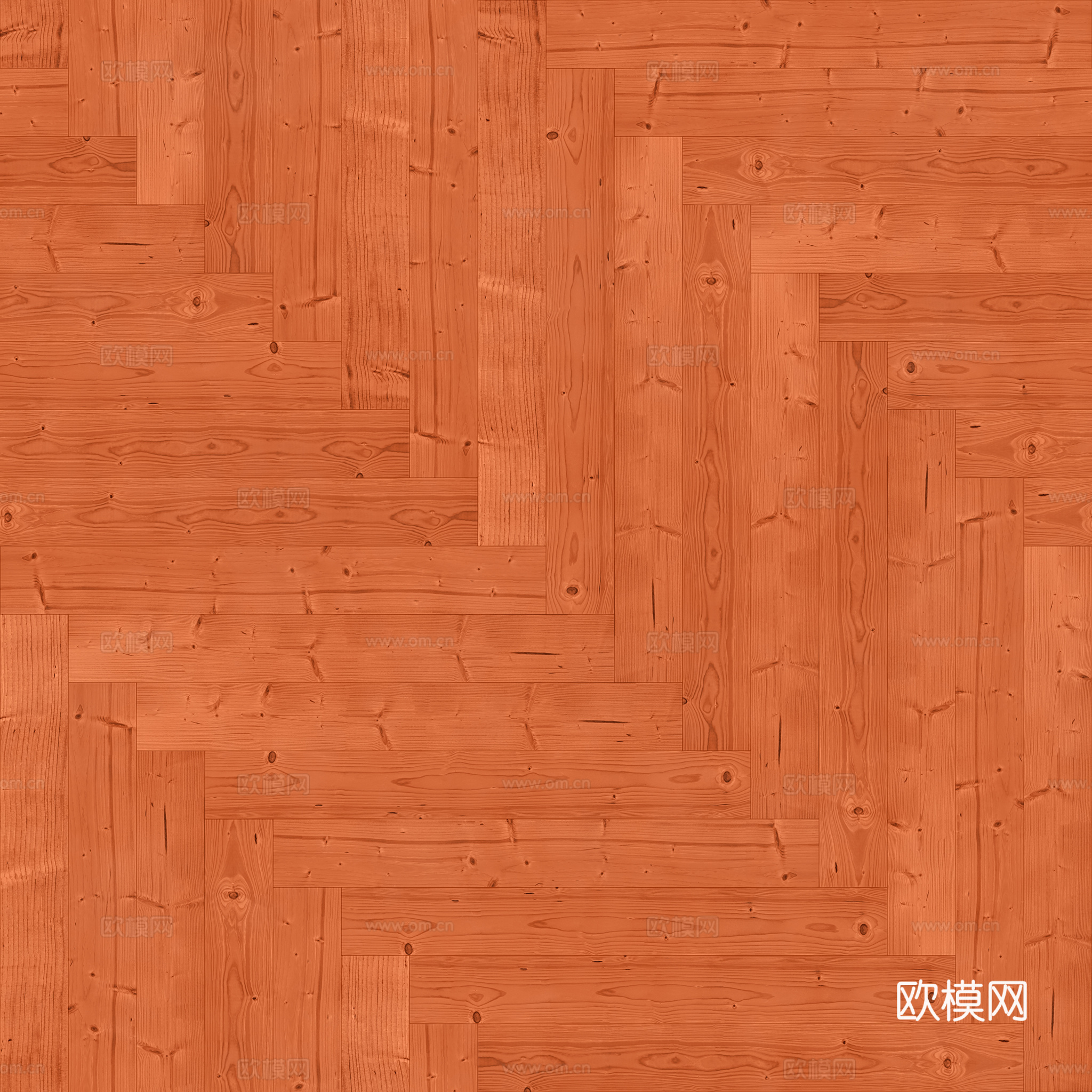 无缝木地板人字铺 PBR材质贴图 2k