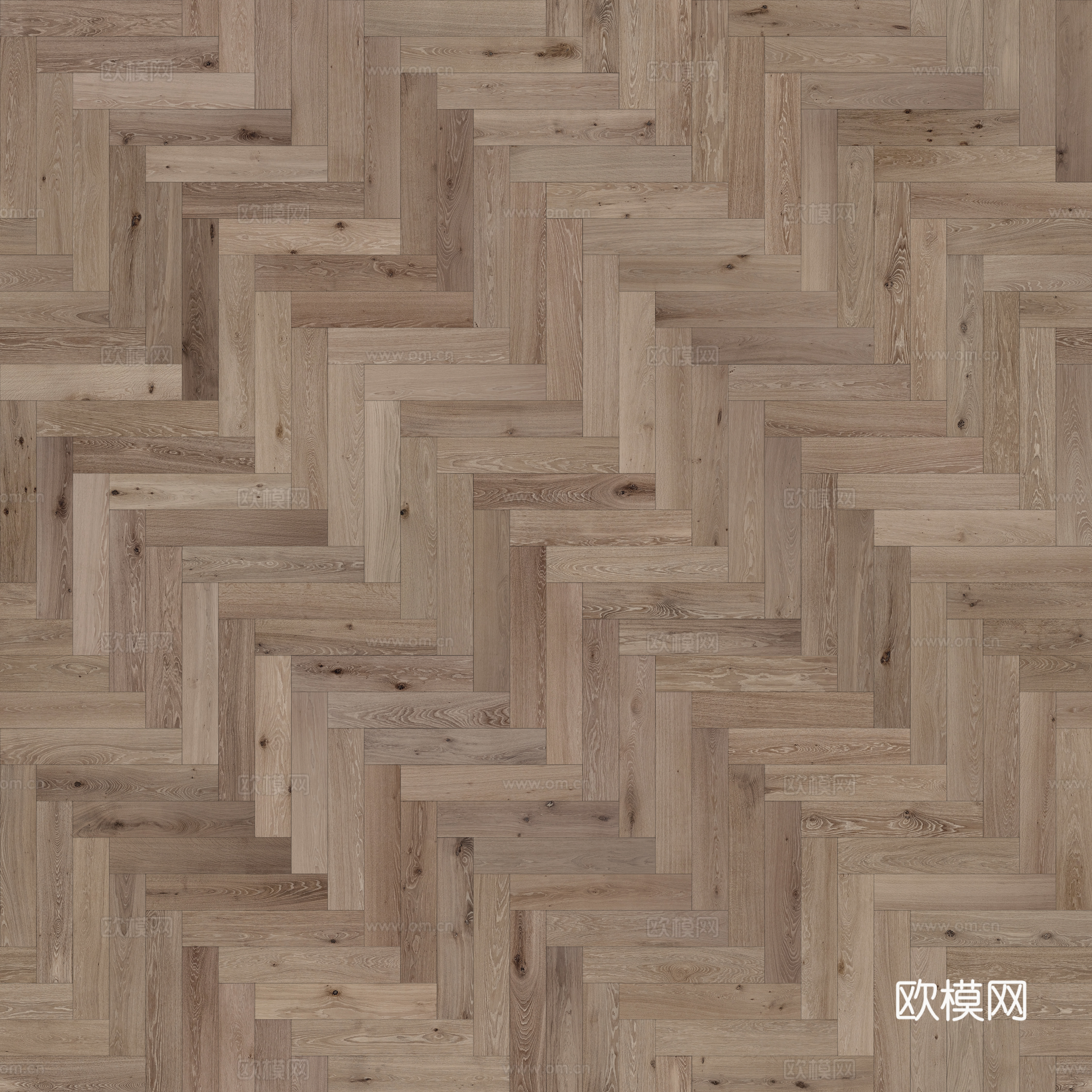 无缝木地板人字铺 PBR材质贴图 4k