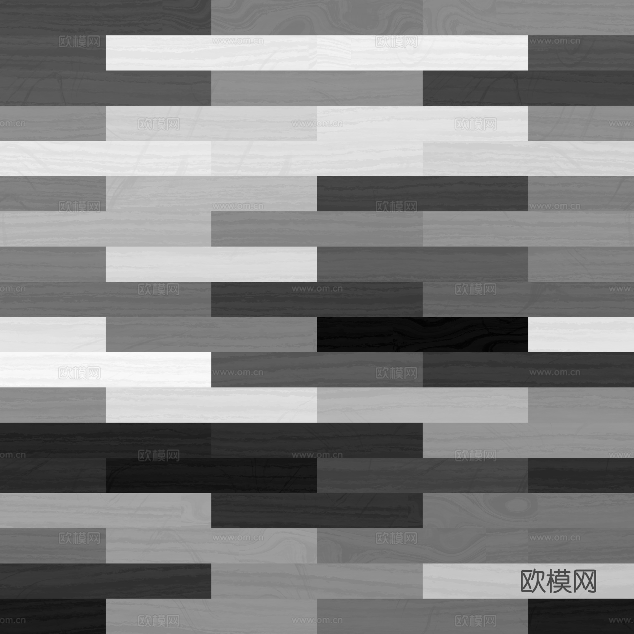 无缝木地板工字铺 PBR材质贴图 2k