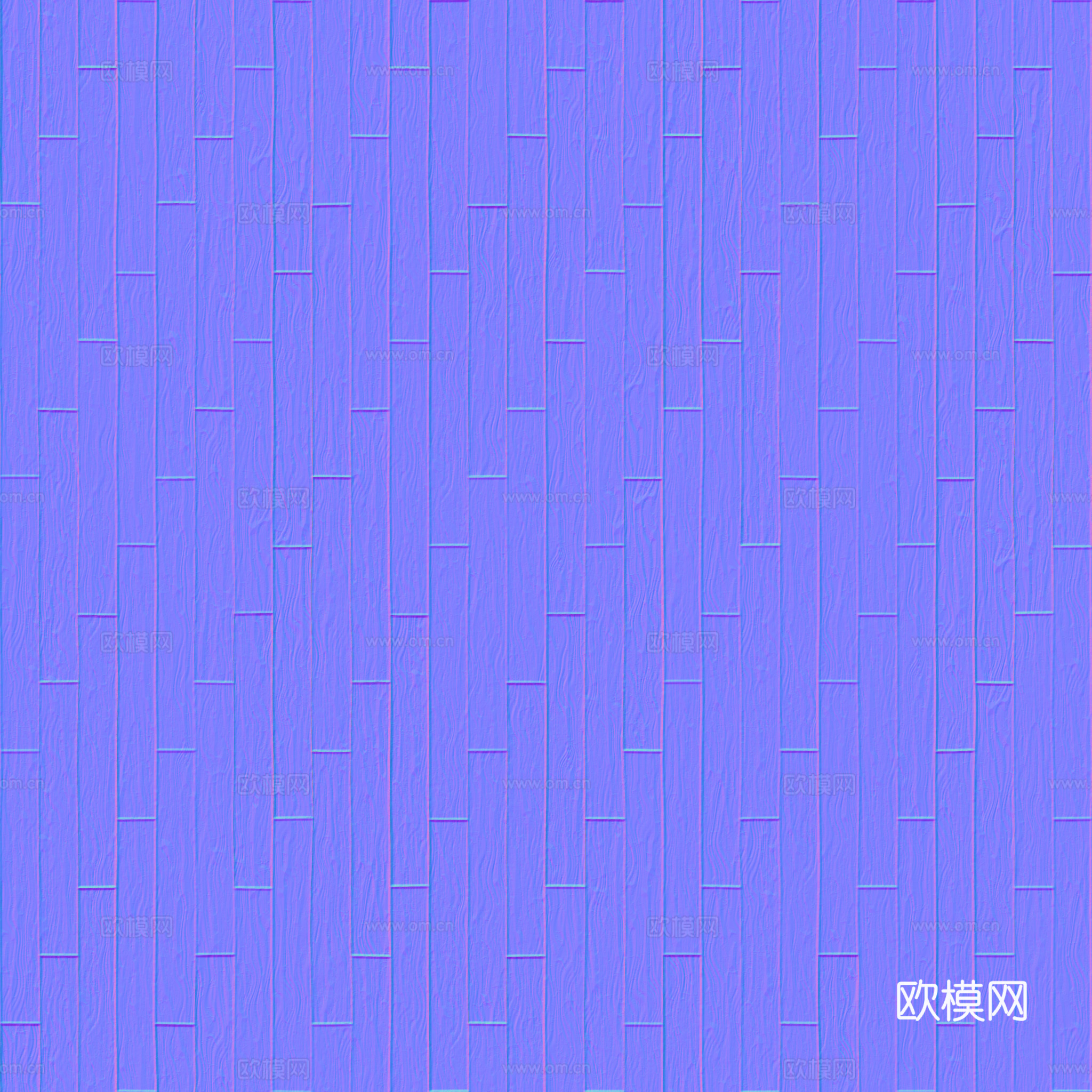 无缝木地板工字铺 PBR材质贴图 2k