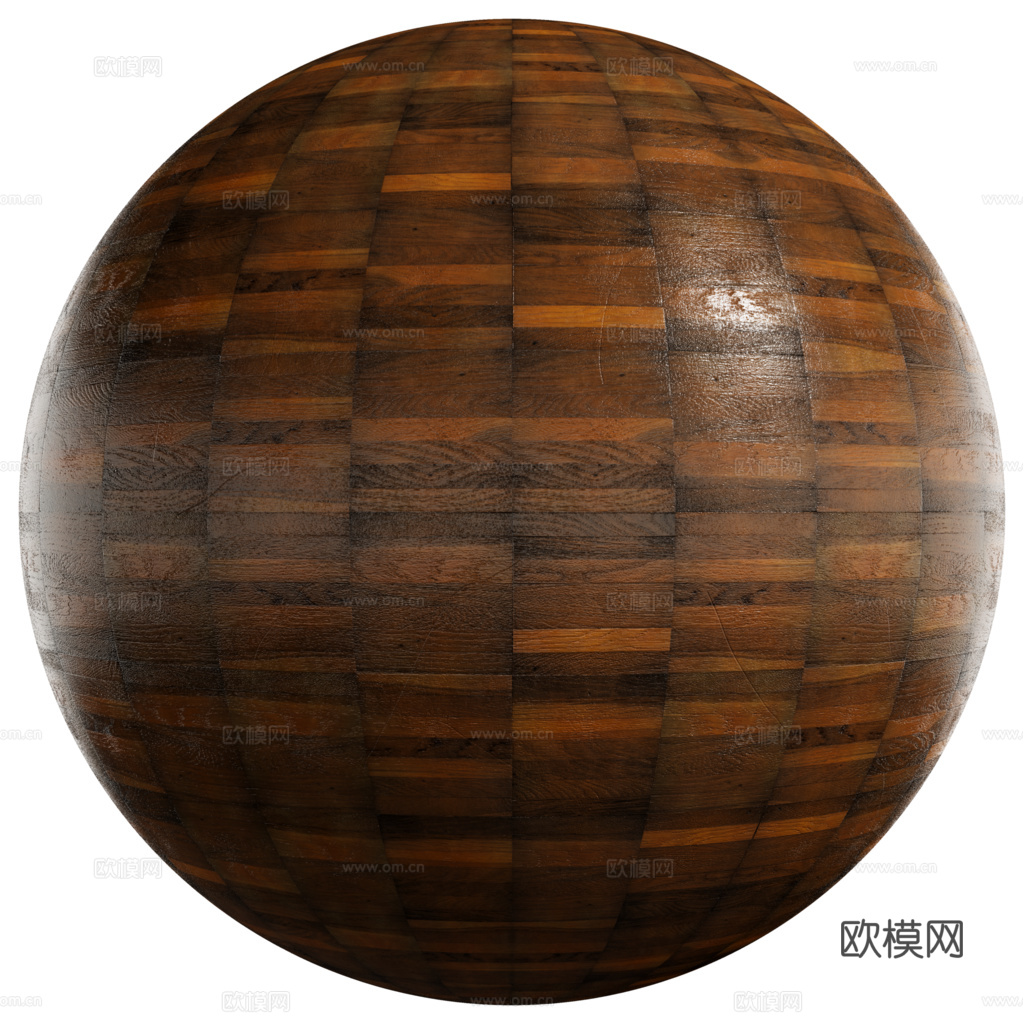 无缝木地板 PBR材质贴图 2k