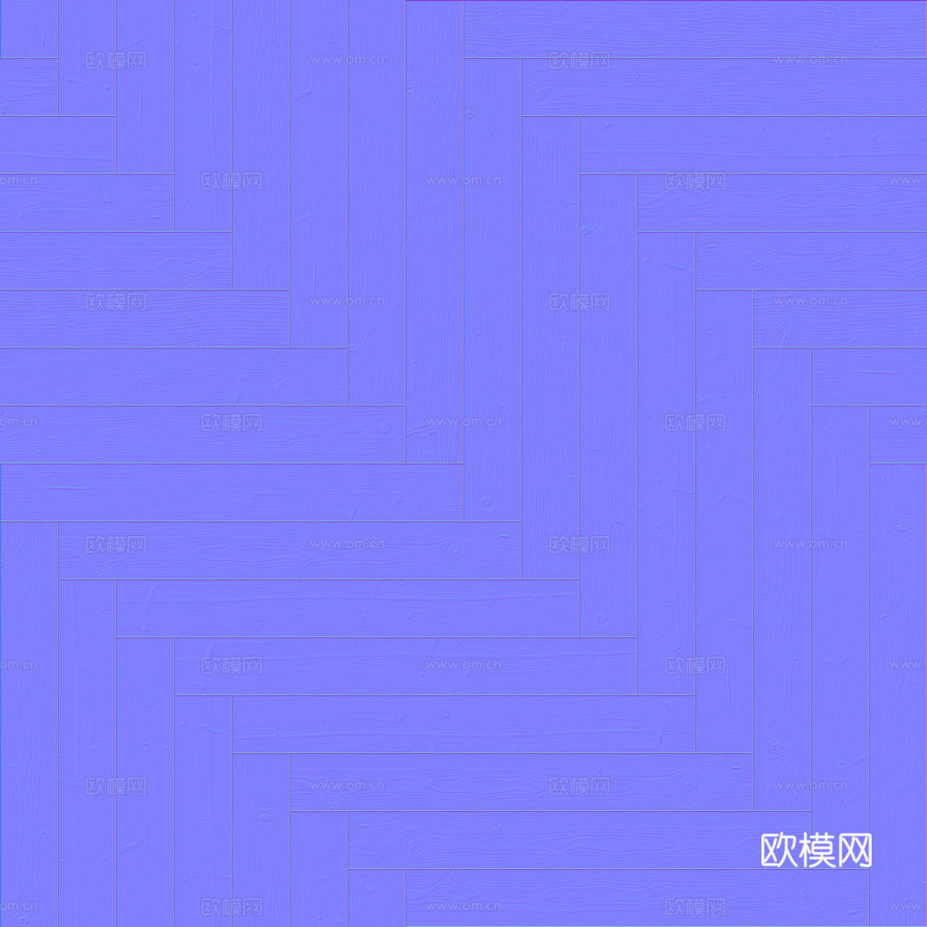 无缝木地板人字铺 PBR材质贴图 1k