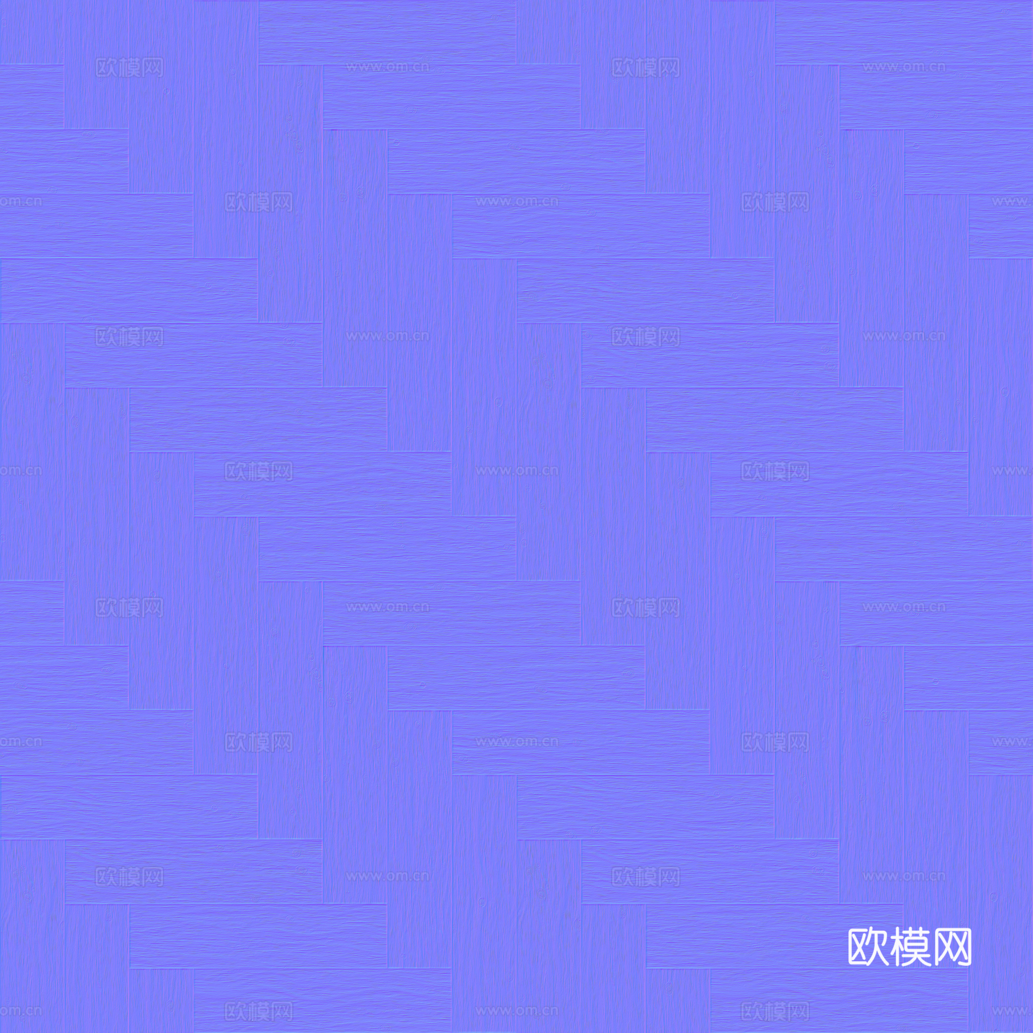 无缝木地板人字铺 PBR材质贴图 2k