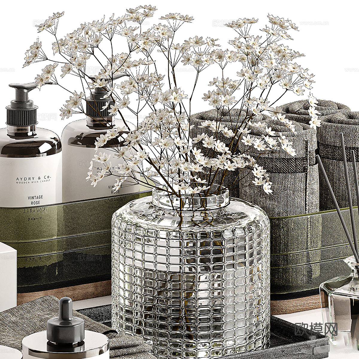 化妆品 洗护用品3d模型下载（渲染图4）