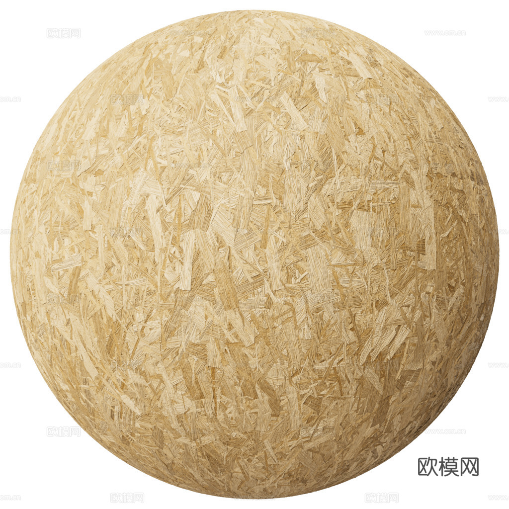 刨花板欧松板OSB板 PBR材质贴图 2k