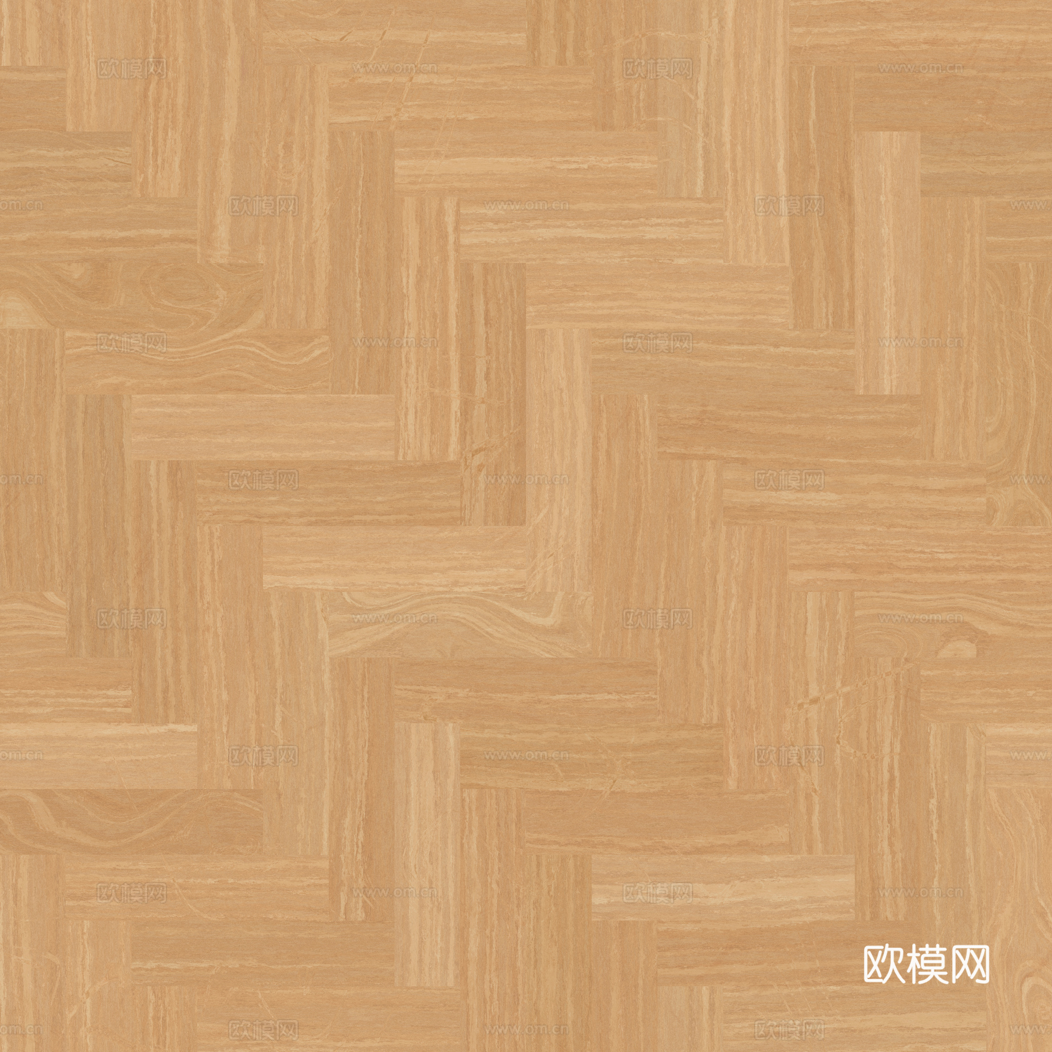 无缝木地板人字铺 PBR材质贴图 2k