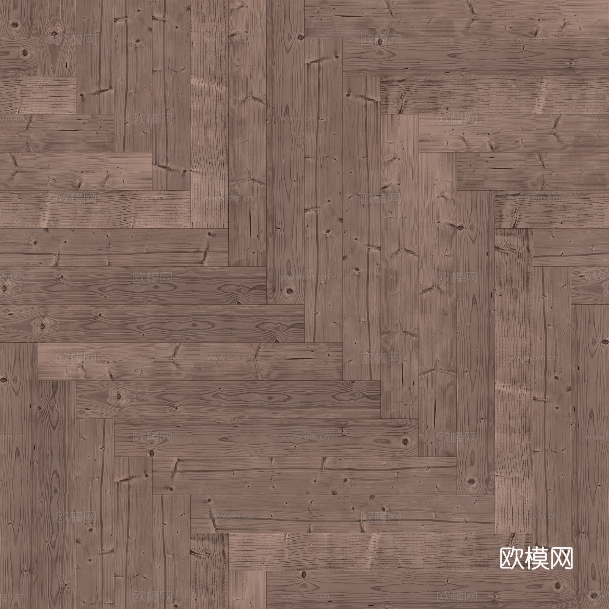 无缝木地板人字铺 PBR材质贴图 2k