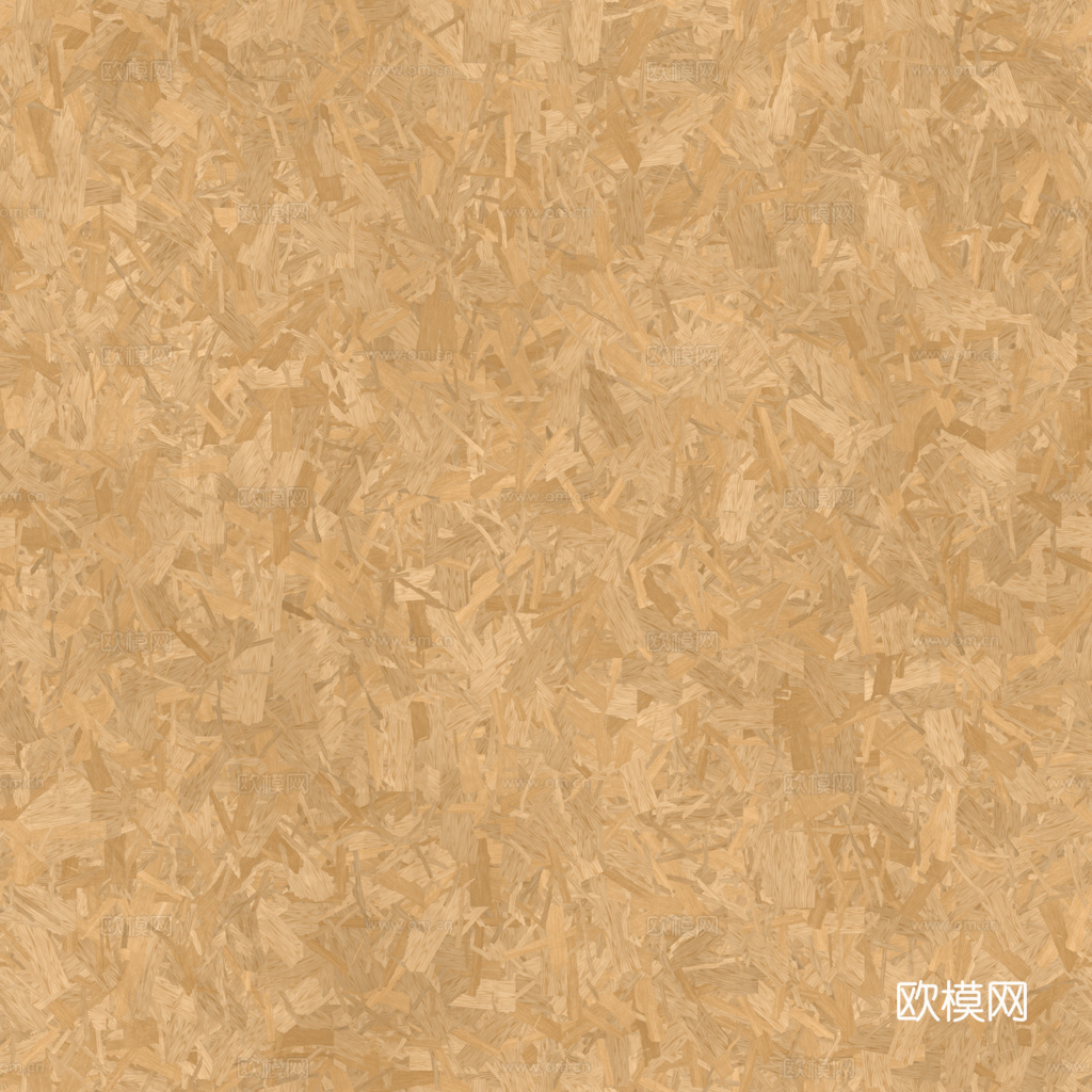 刨花板欧松板OSB板 PBR材质贴图 1k