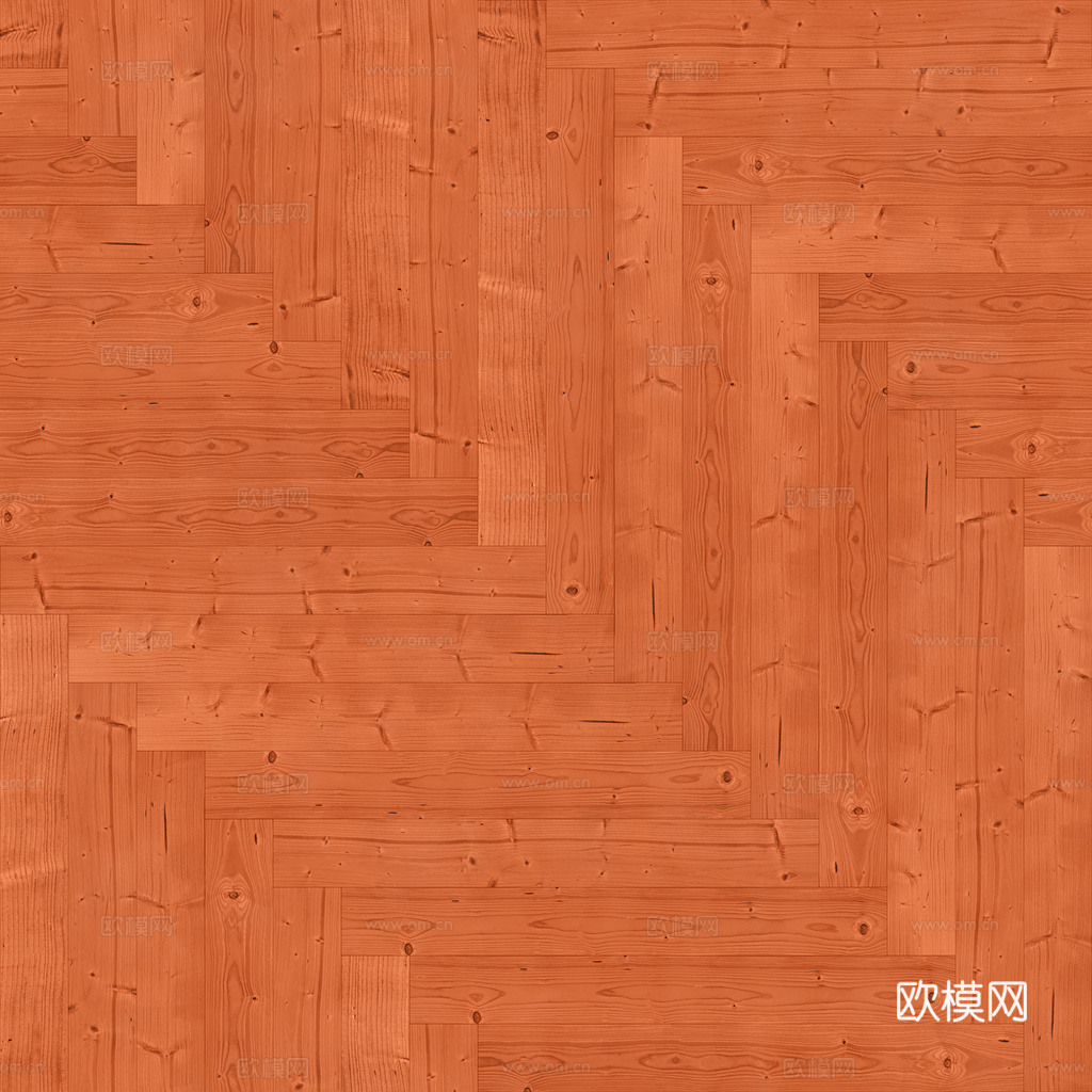 无缝木地板人字铺 PBR材质贴图 1k