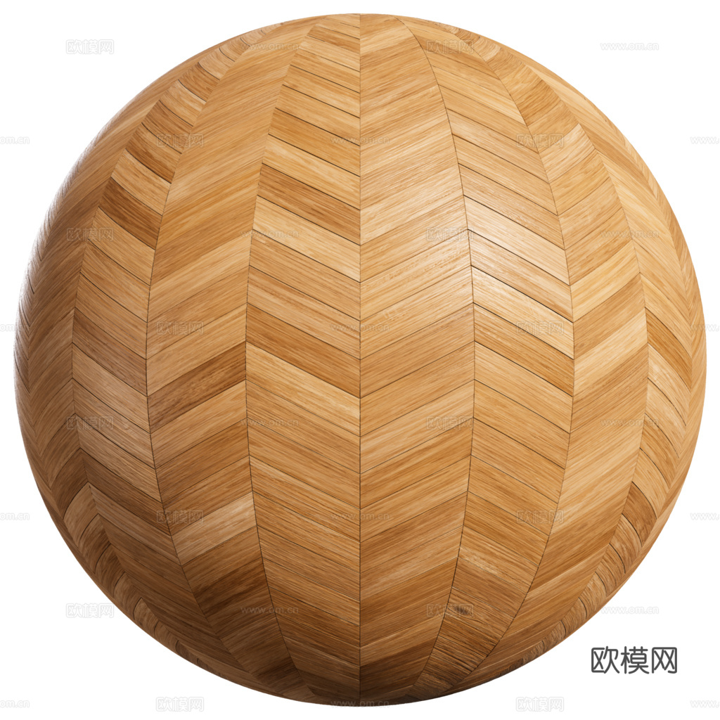 无缝木地板鱼骨铺 PBR材质贴图 1k