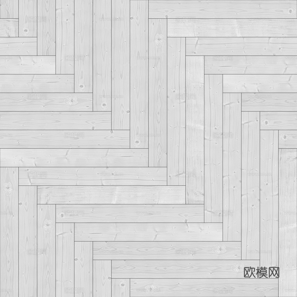 无缝木地板人字铺 PBR材质贴图 1k