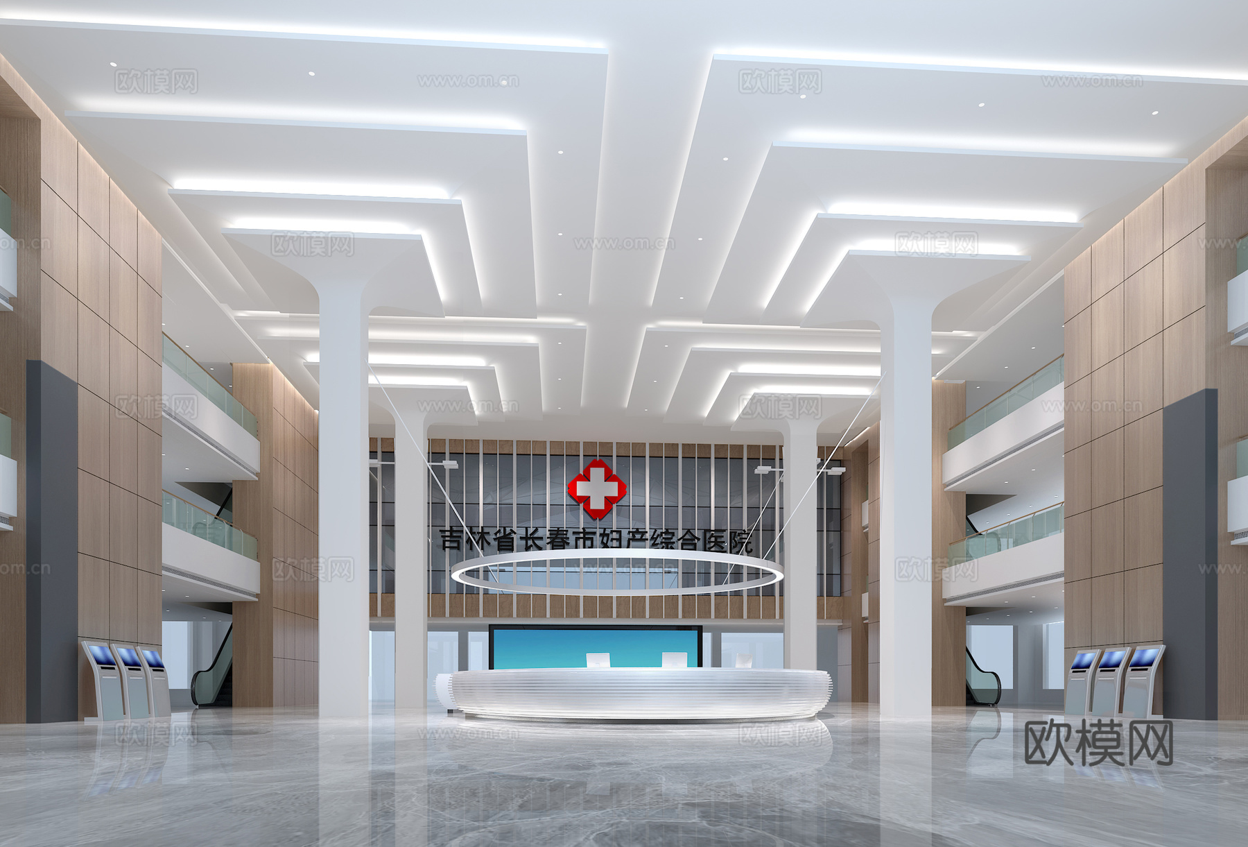 其它妇产医院大堂3d模型下载