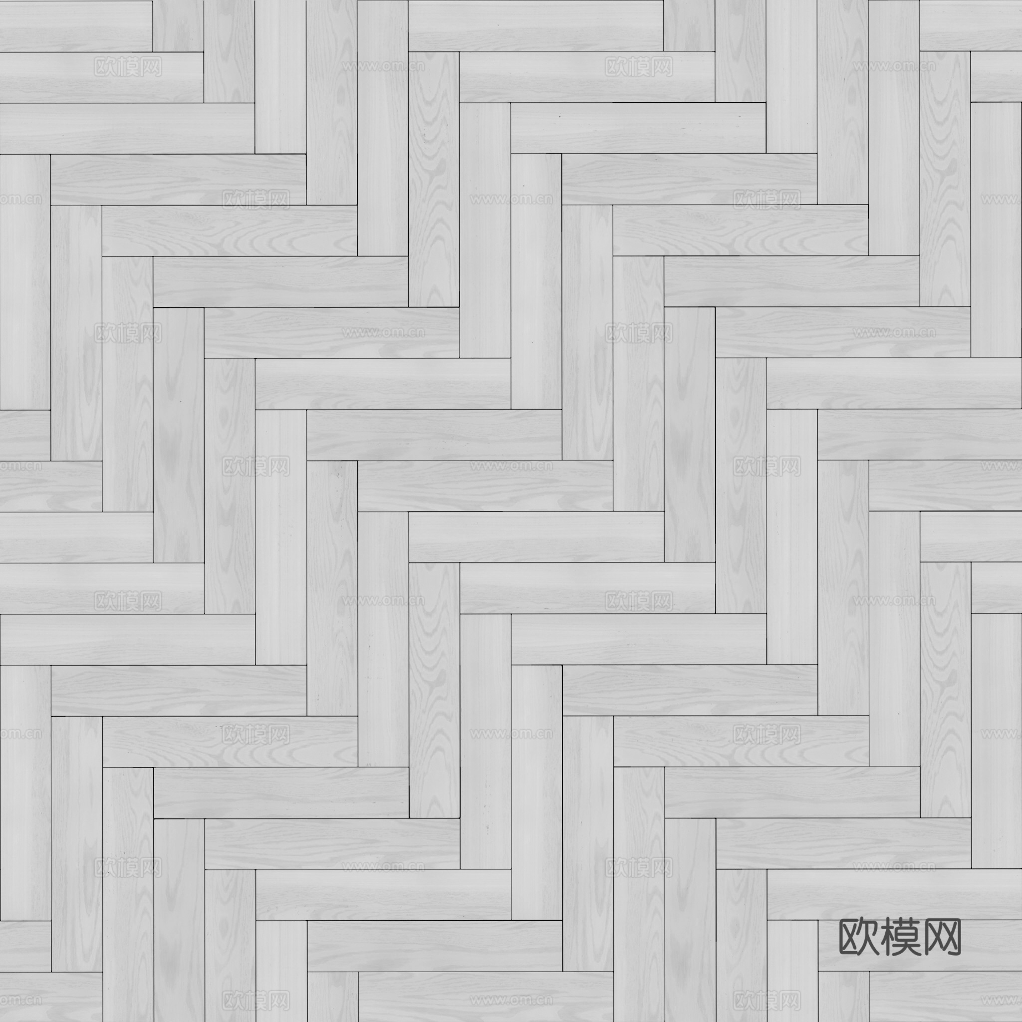 无缝木地板人字铺 PBR材质贴图 2k