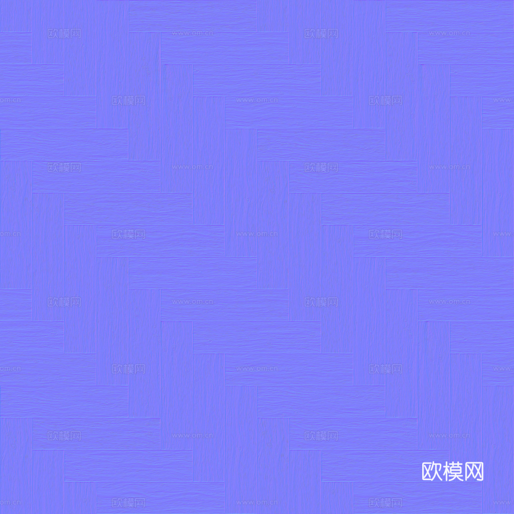 无缝木地板人字铺 PBR材质贴图 1k
