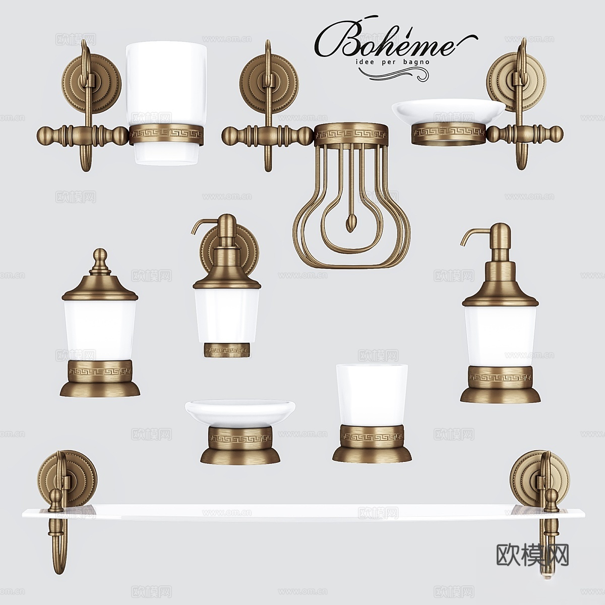 波西米亚梅迪奇配件套装 13d模型下载