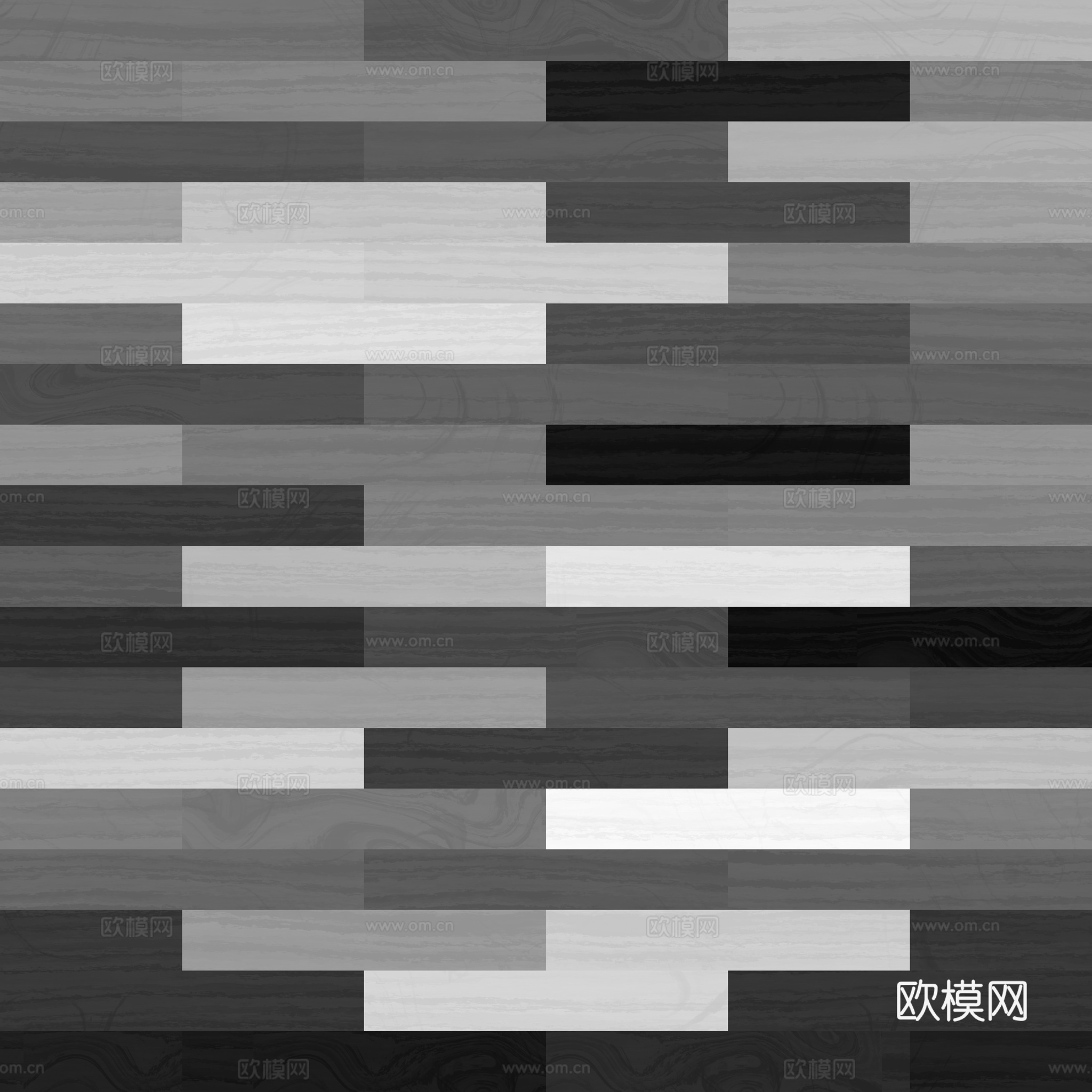 无缝木地板工字铺 PBR材质贴图 2k