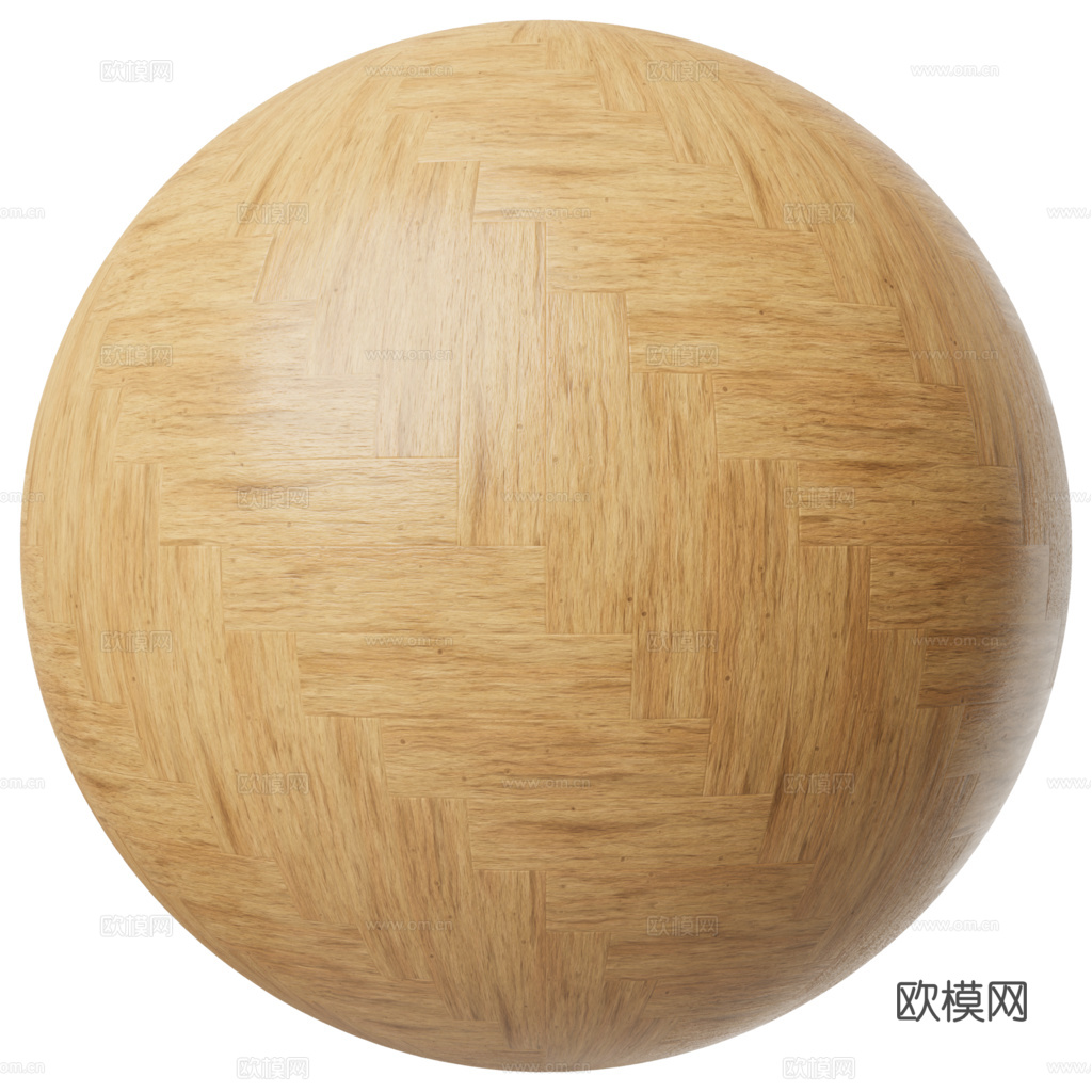 无缝木地板人字铺 PBR材质贴图 1k