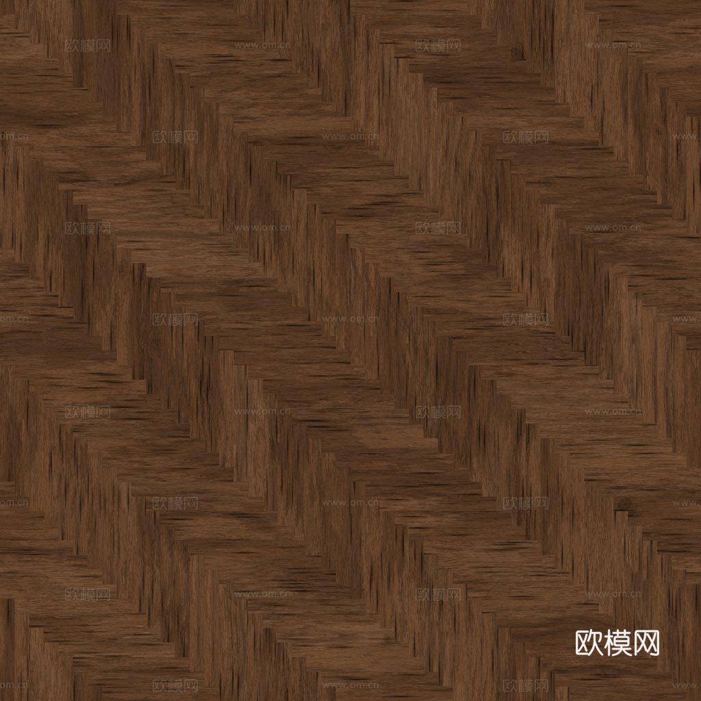 无缝木地板人字铺 PBR材质贴图 1k
