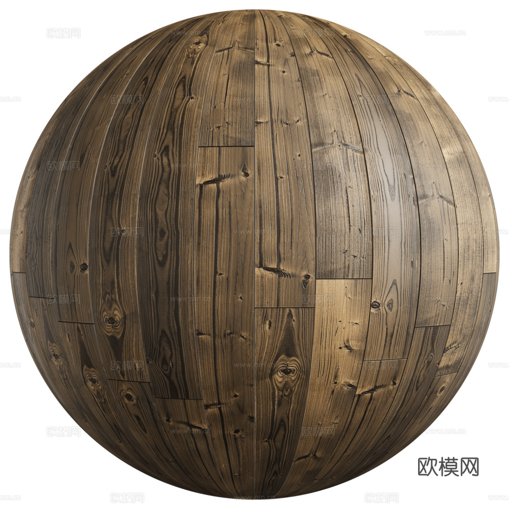 无缝木地板工字铺 PBR材质贴图 2k