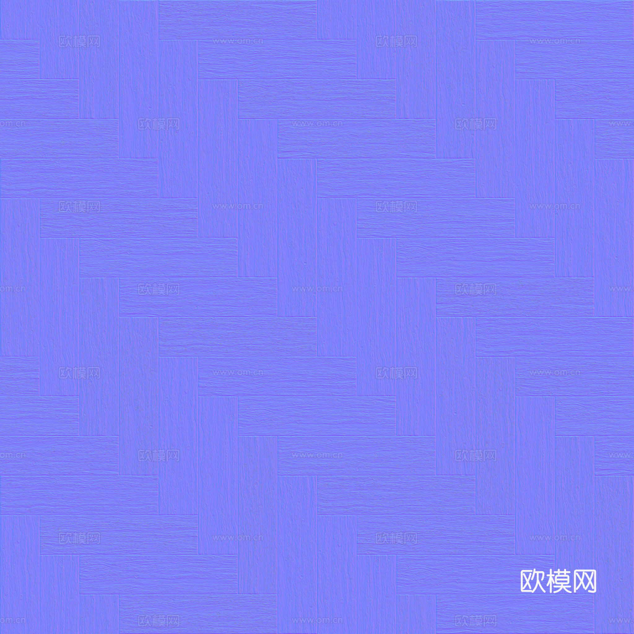 无缝木地板人字铺 PBR材质贴图 2k