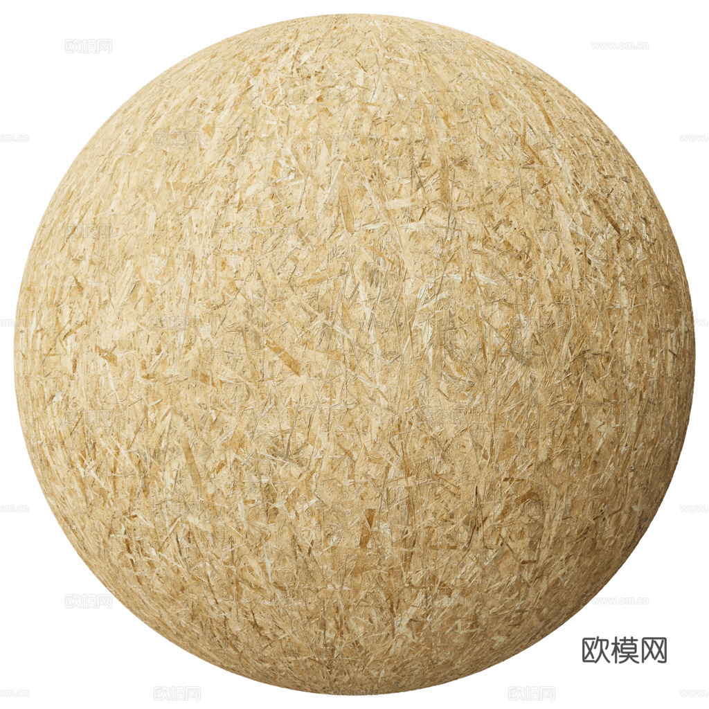 刨花板欧松板OSB板 PBR材质贴图 1k
