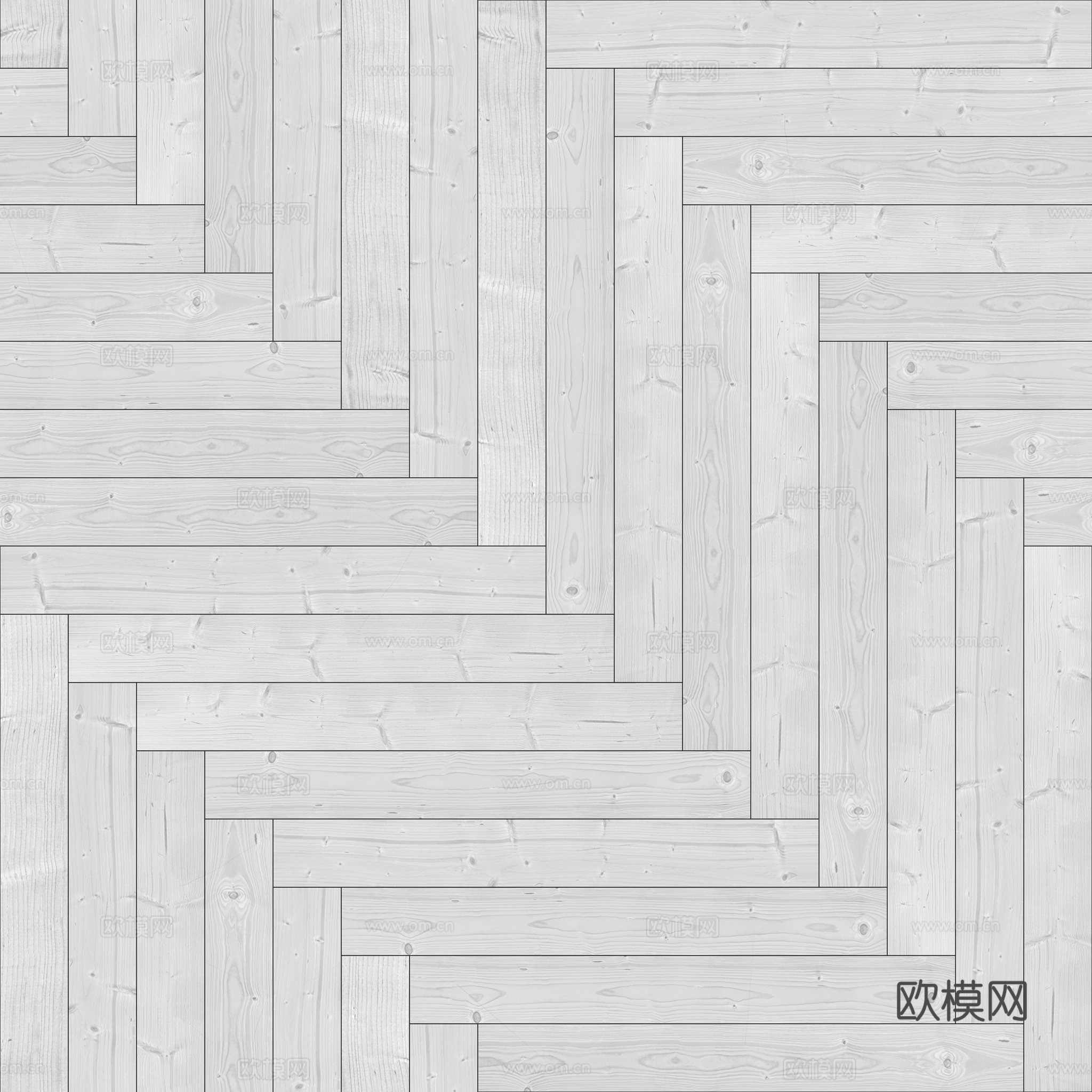 无缝木地板人字铺 PBR材质贴图 2k
