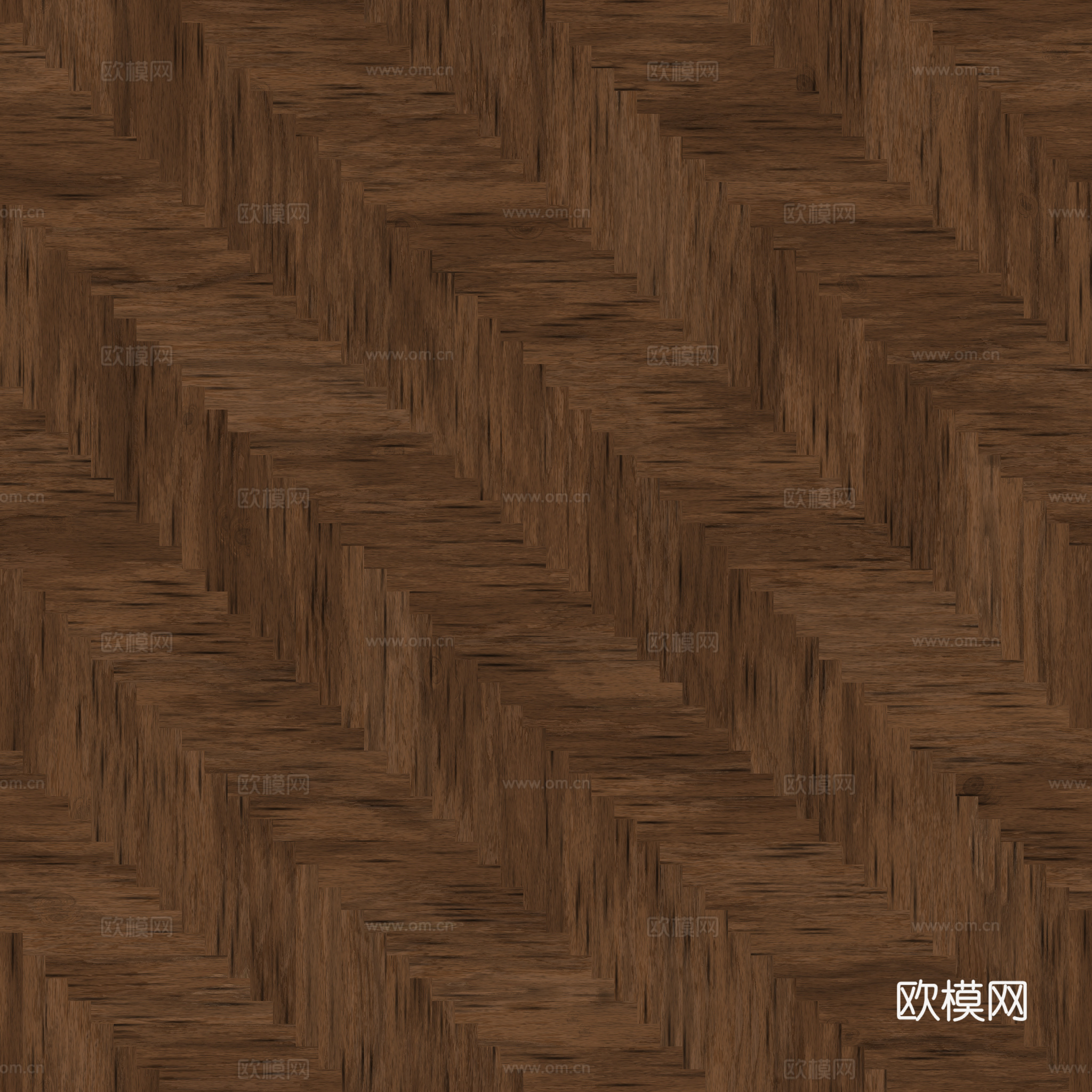 无缝木地板人字铺 PBR材质贴图 2k