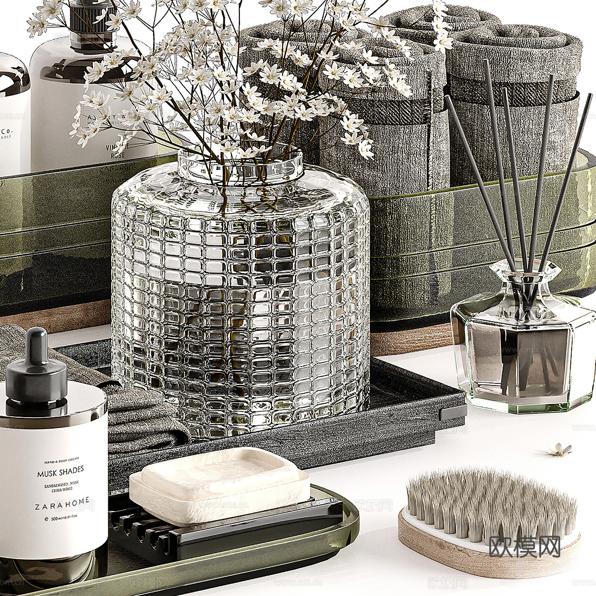 化妆品 洗护用品3d模型下载（渲染图3）