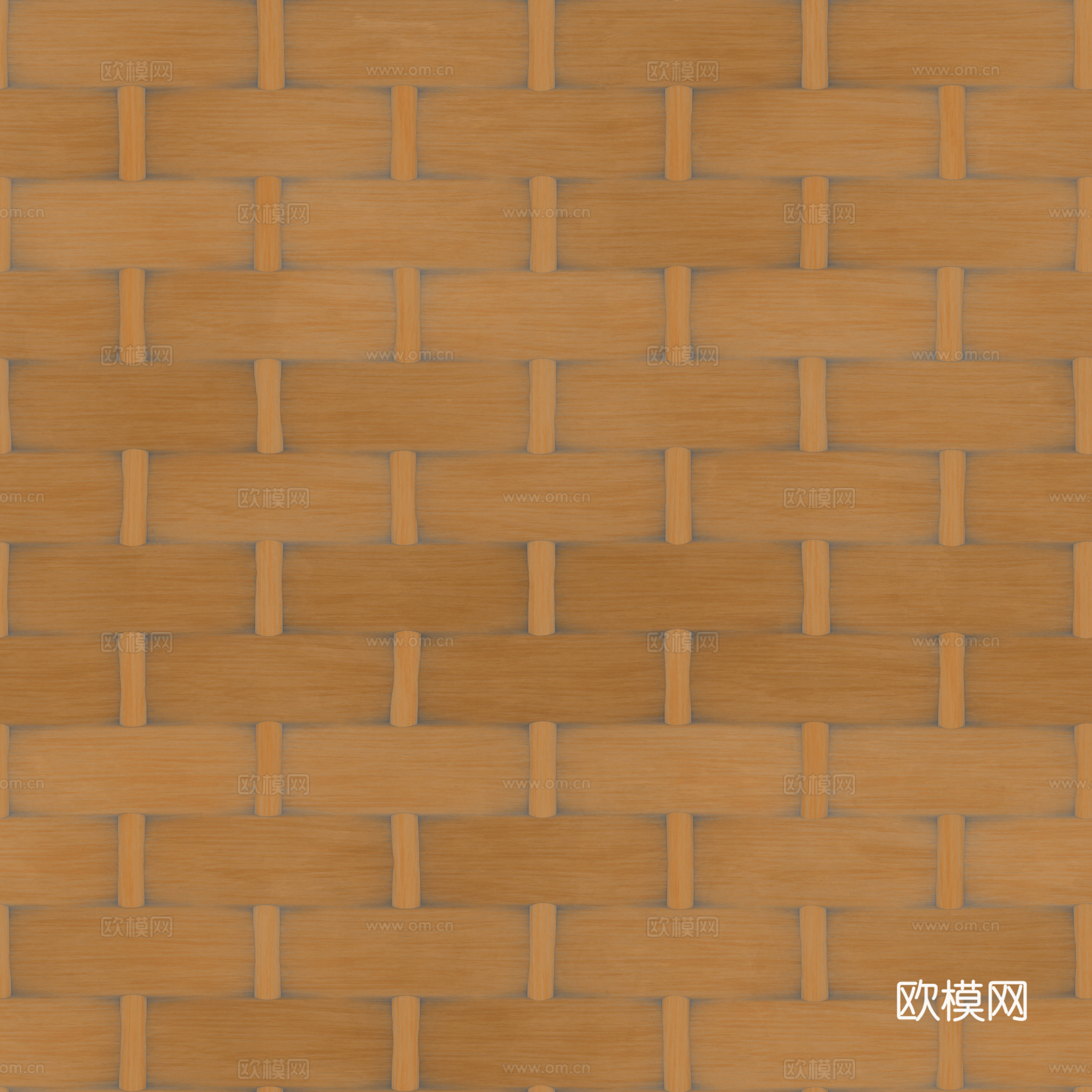 藤编竹编编织品 PBR材质贴图 2k