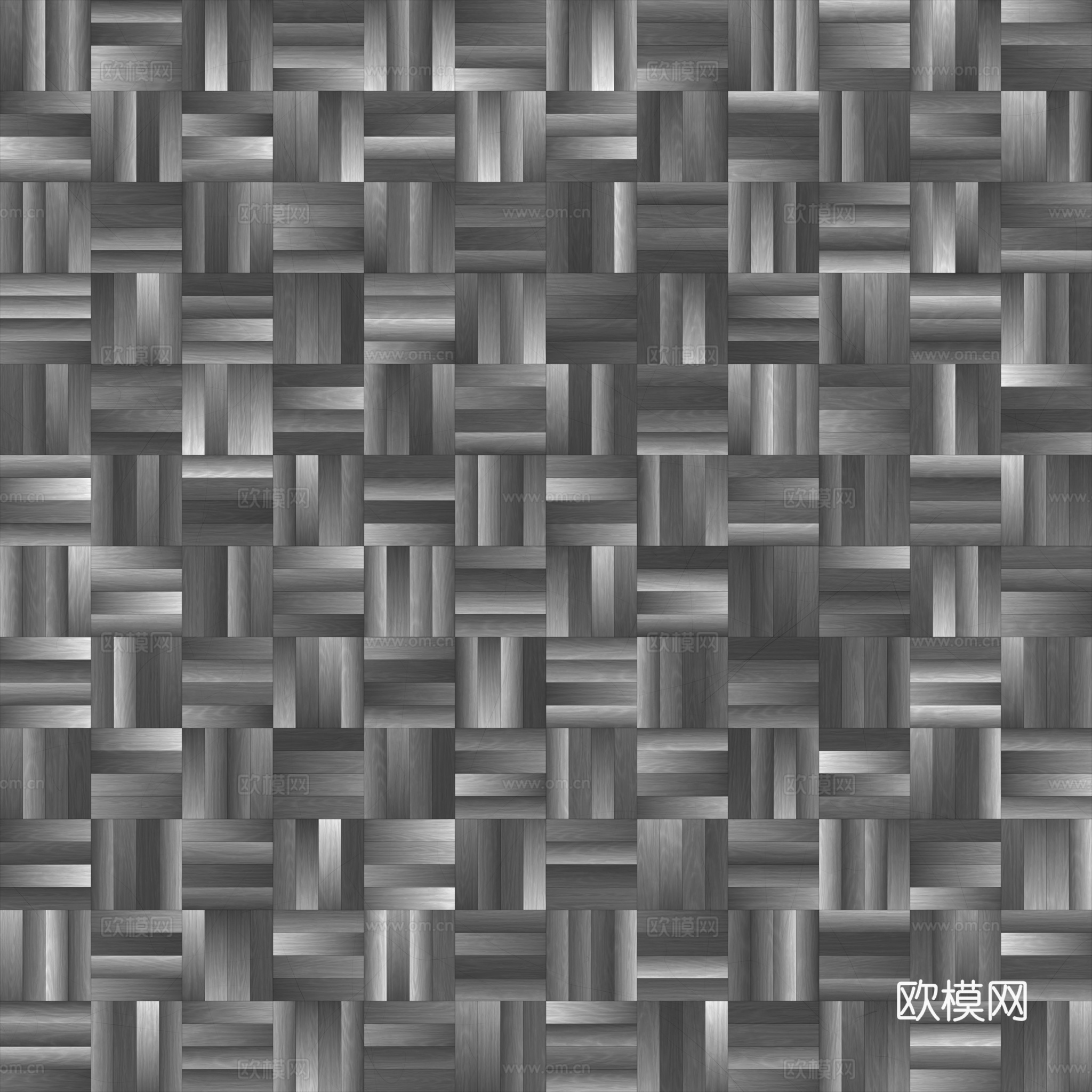 无缝木地板田字铺 PBR贴图 2k