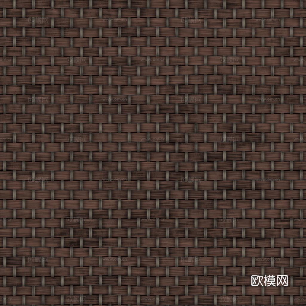 藤编竹编编织品 PBR材质贴图 1k