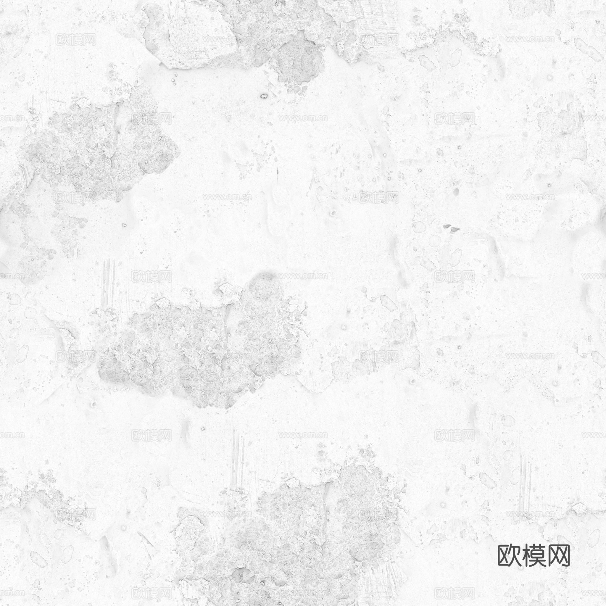 粗糙破旧水泥墙户外墙 PBR贴图 2k