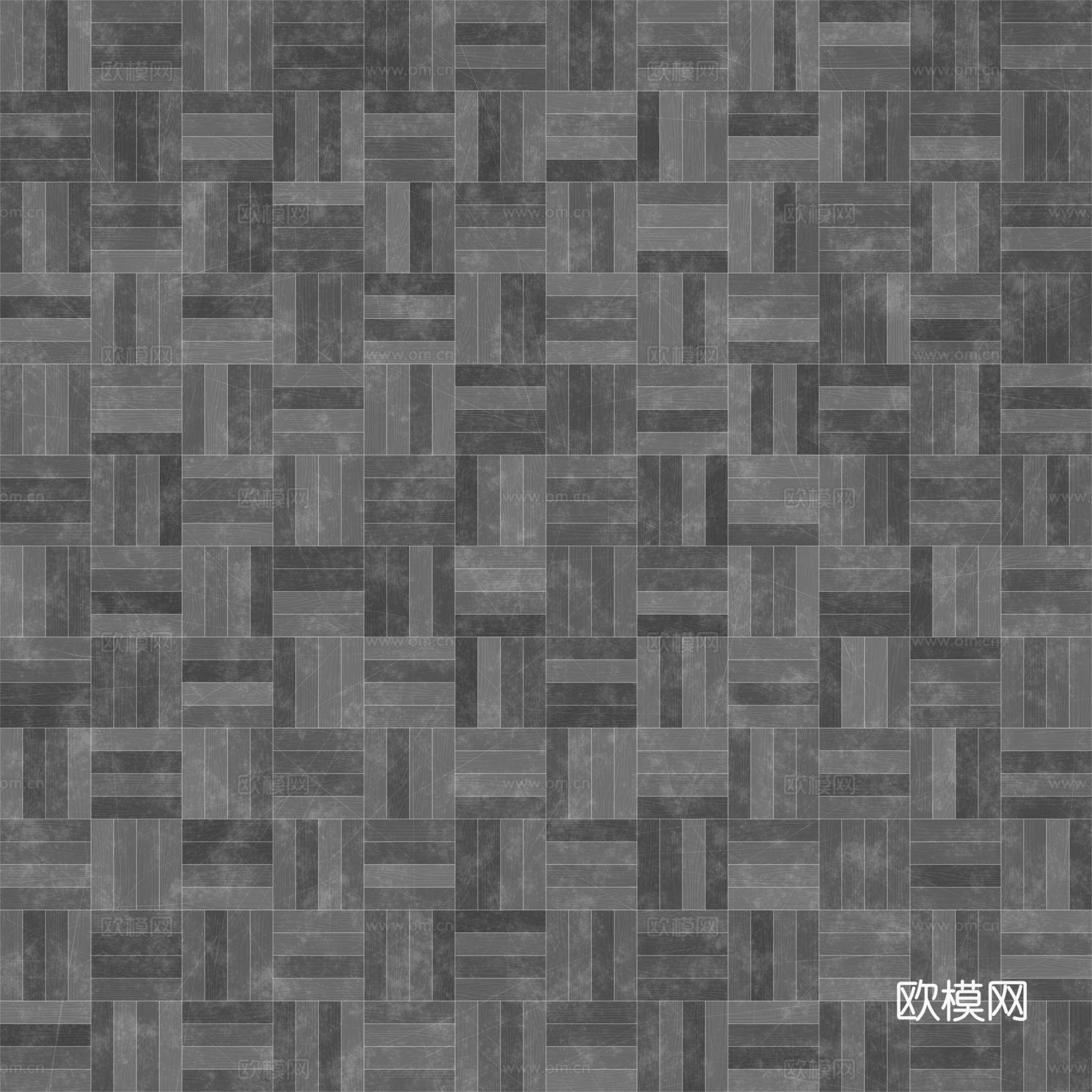无缝木地板田字铺 PBR贴图 2k