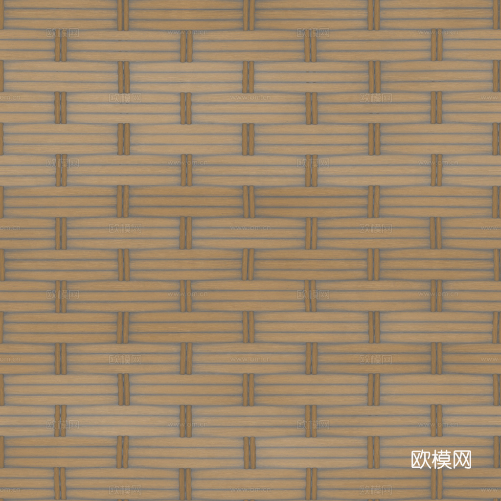 藤编竹编编织品 PBR材质贴图 1k