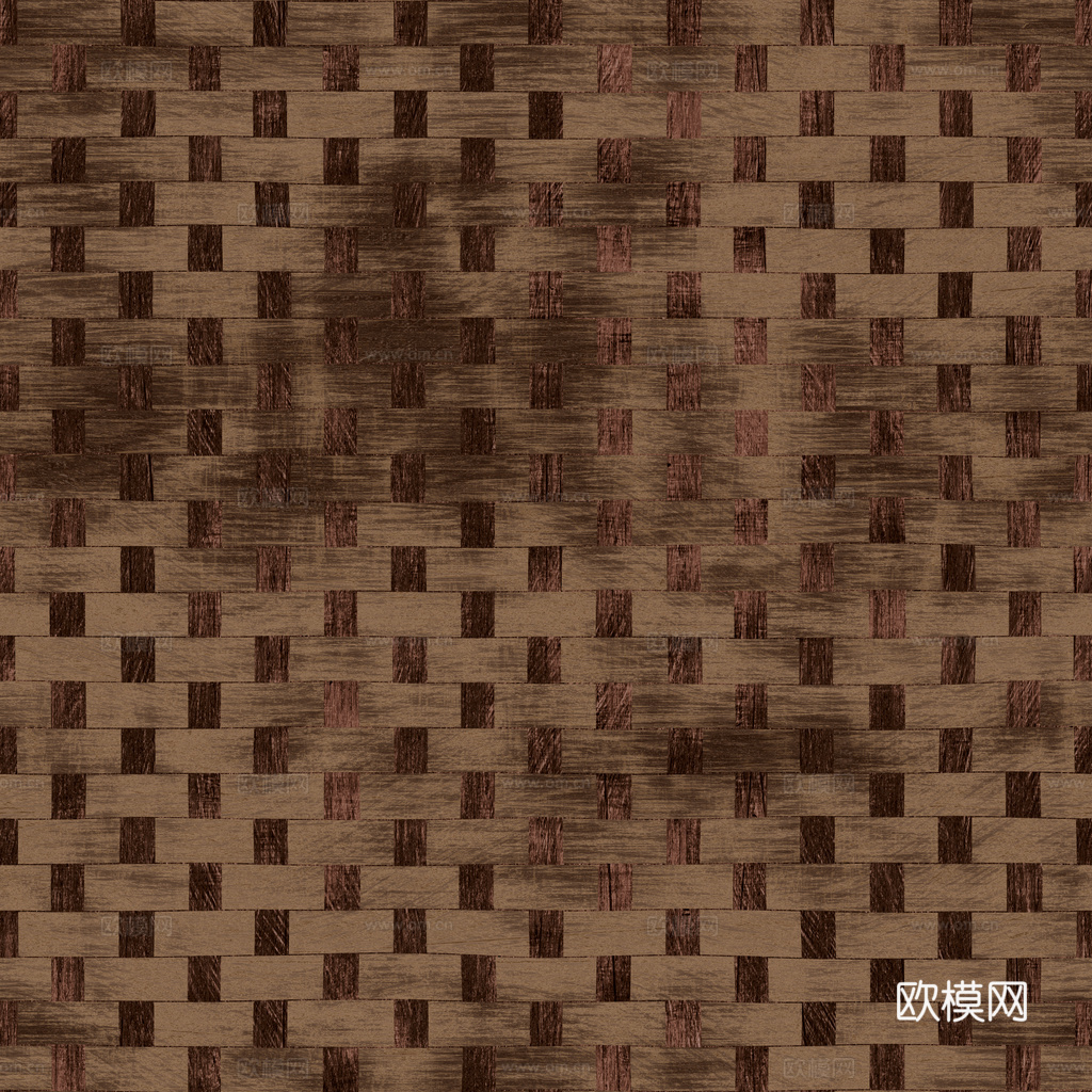 藤编竹编编织品 PBR材质贴图 1k