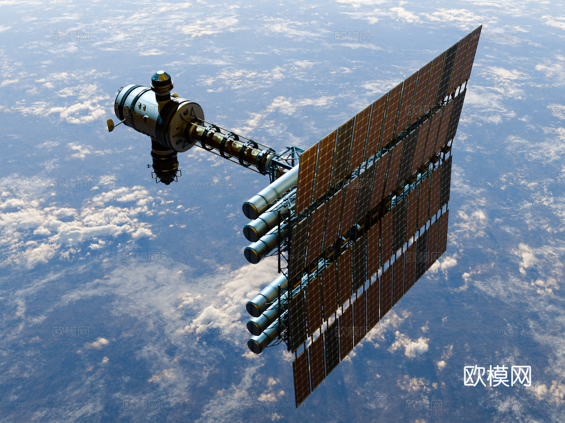 太空站 太空飞船 太空空间站 太空舱 航天器 卫星su模型