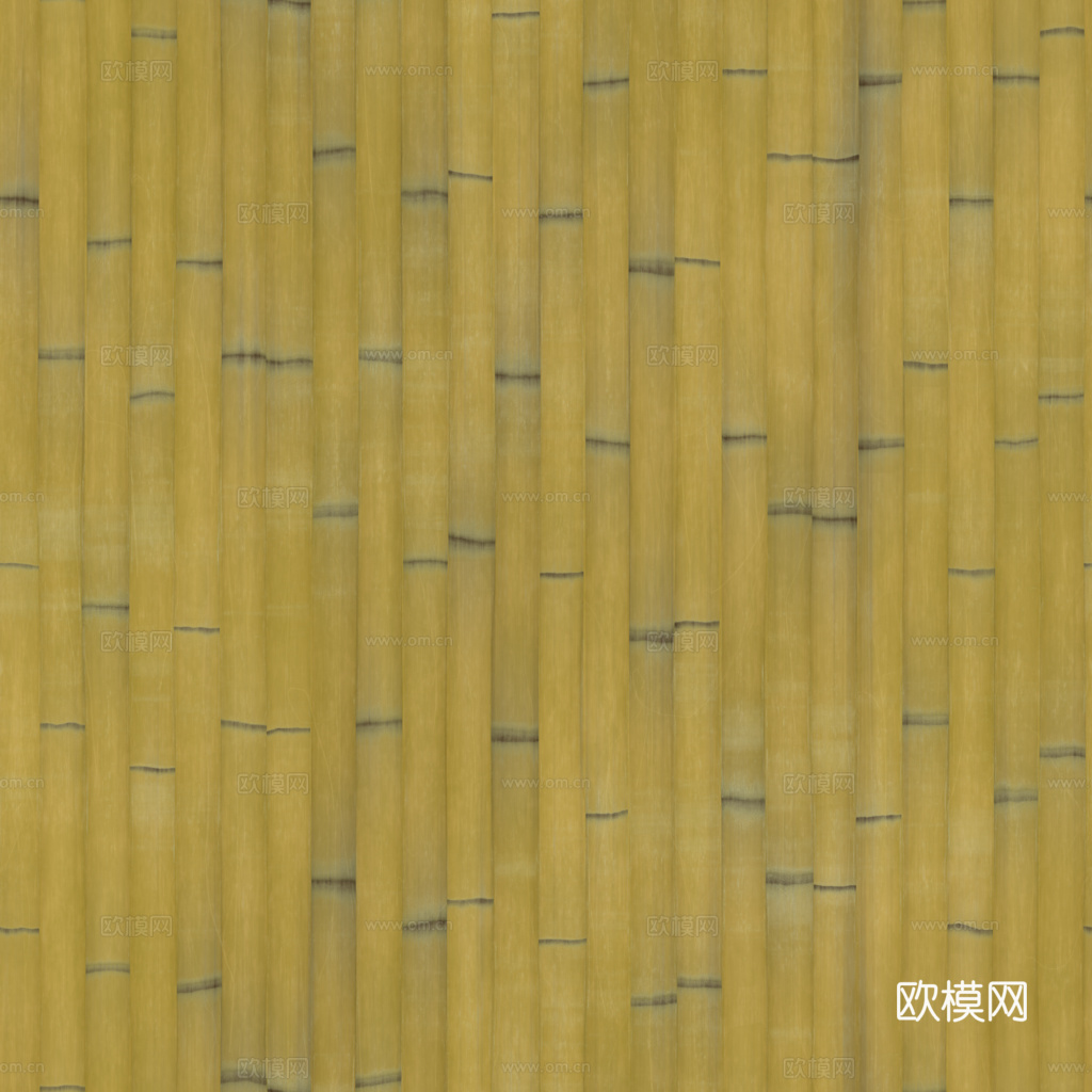竹子竹篱笆竹排竹墙 PBR材质贴图 1k