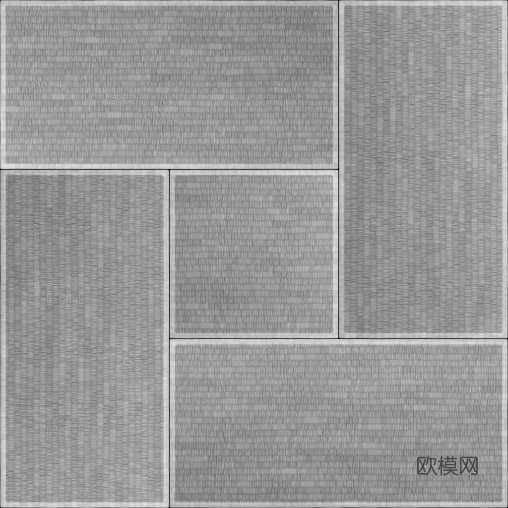 榻榻米竹席竹编 PBR贴图 1k