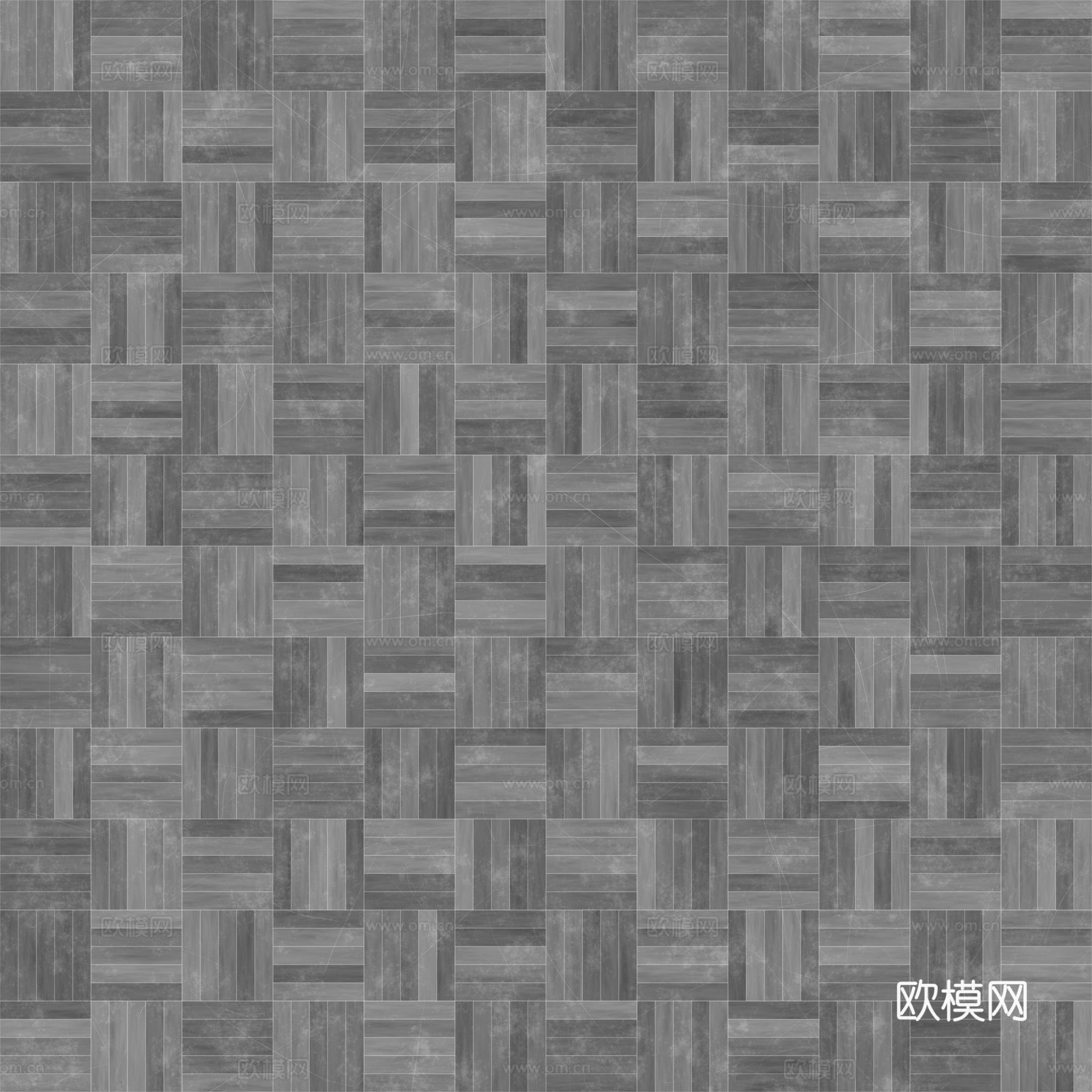 无缝木地板田字铺 PBR贴图 2k