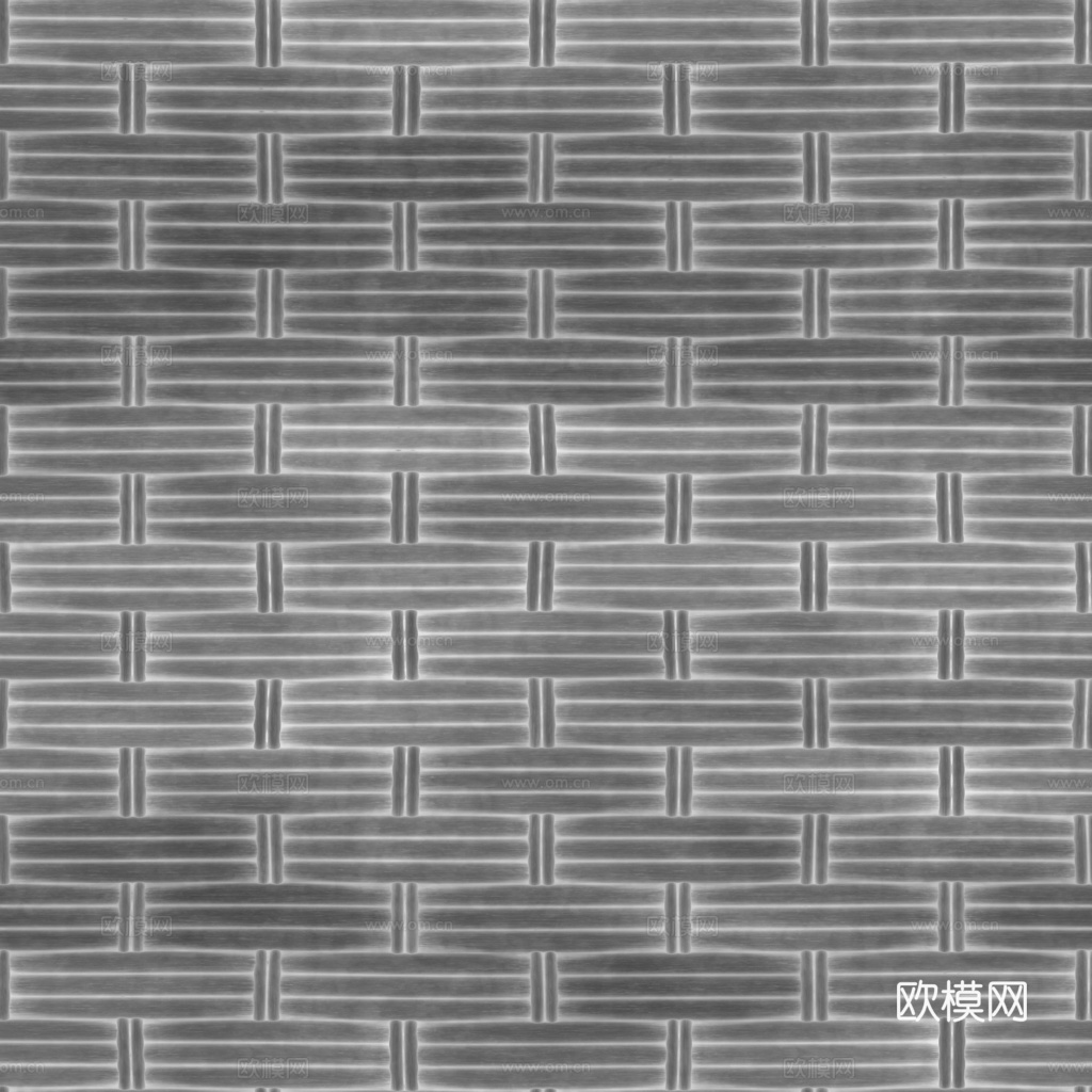 藤编竹编编织品 PBR材质贴图 1k
