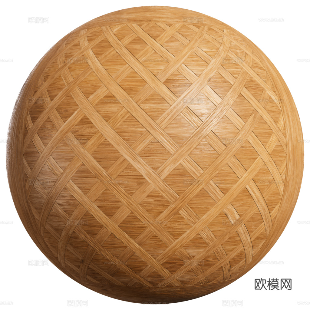 无缝拼花木地板 PBR贴图 1k
