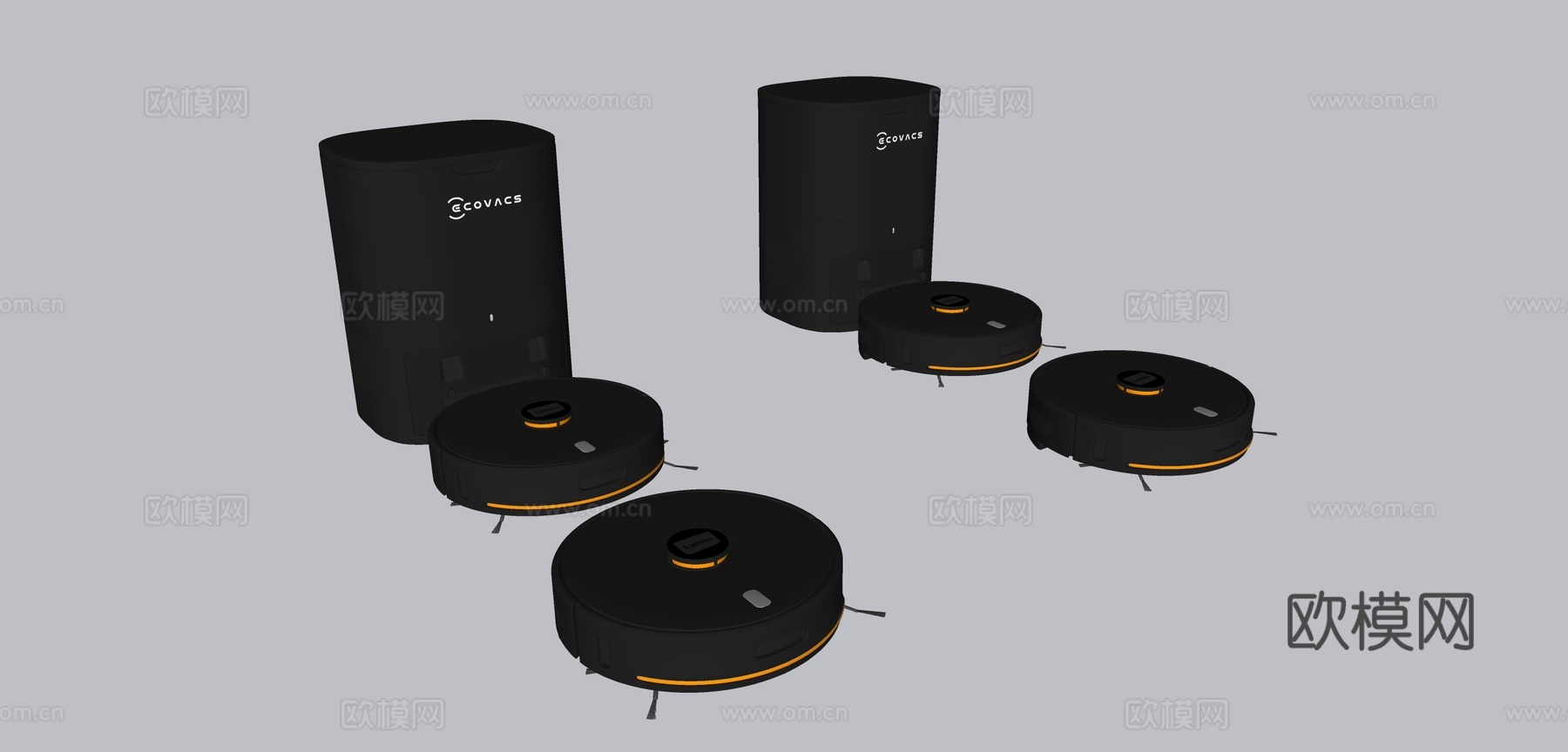 家电 扫地机器人su模型