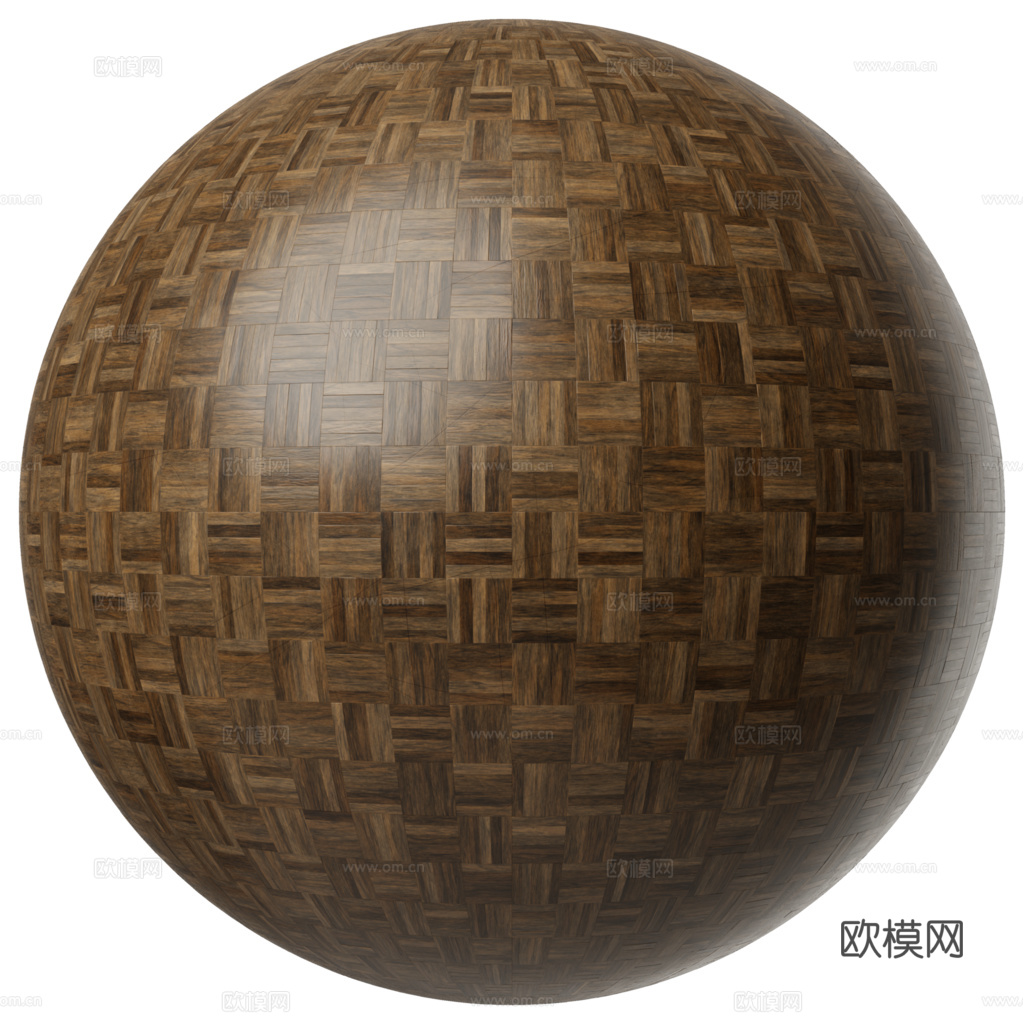 无缝木地板田字铺 PBR贴图 2k