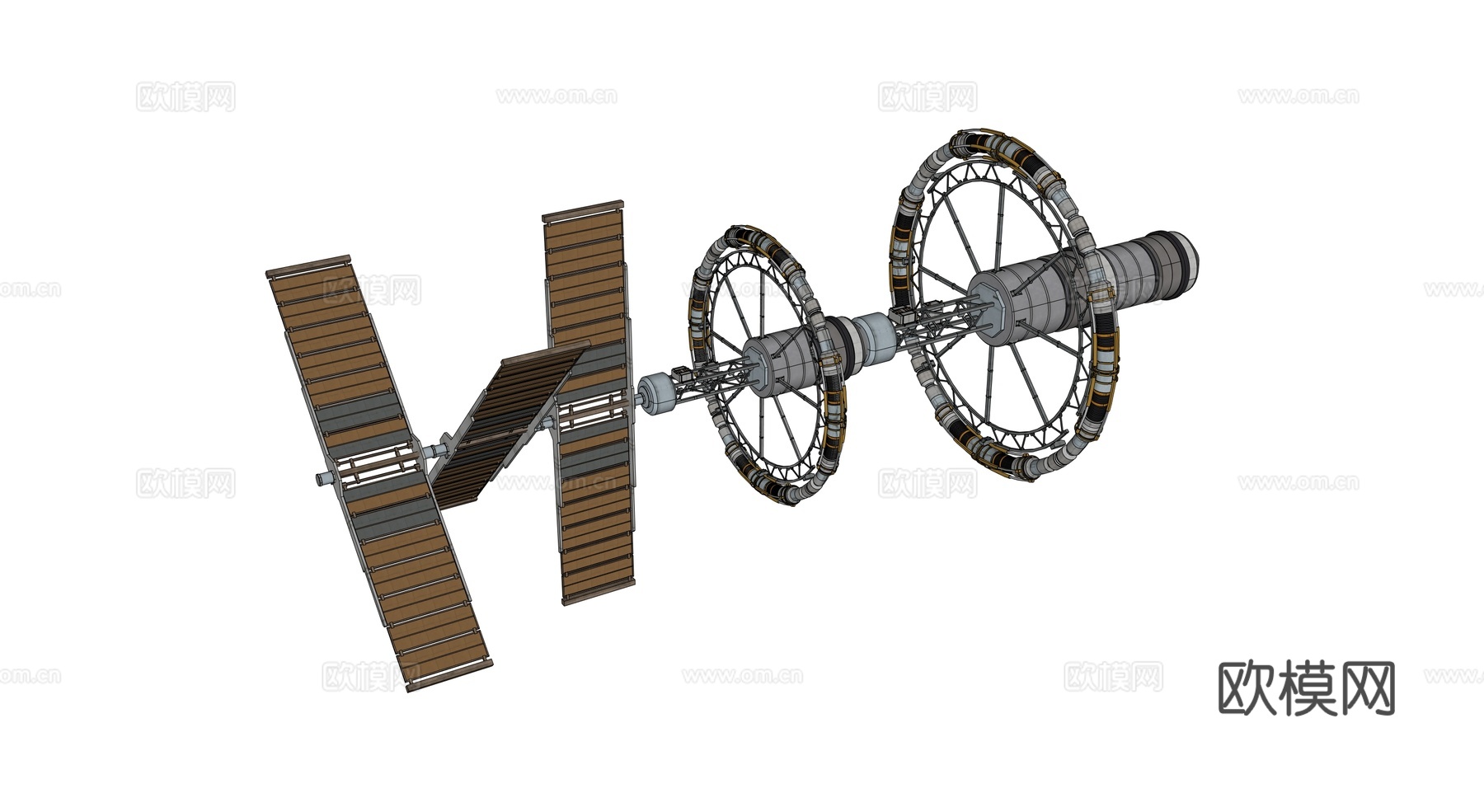 太空站 太空飞船 太空空间站 太空舱 航天器 卫星su模型