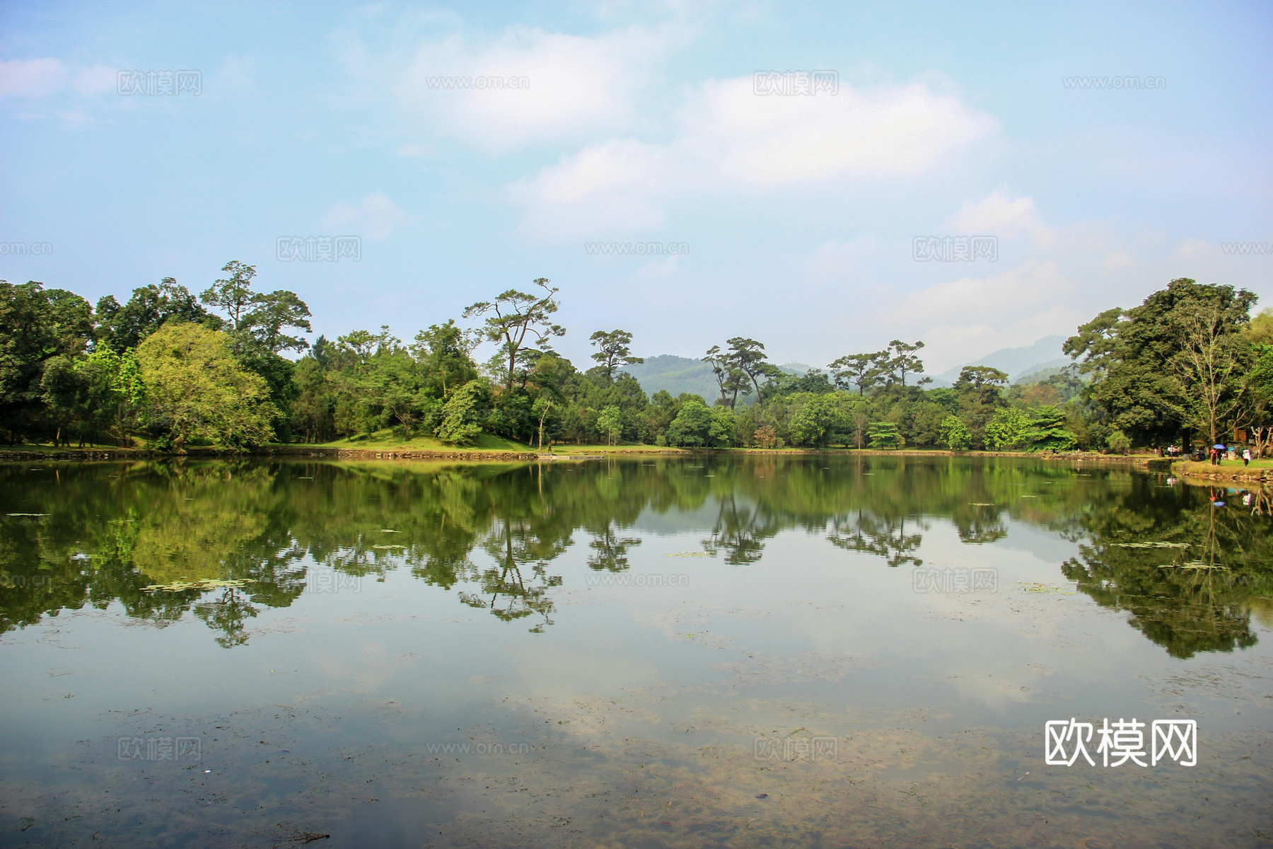 白天城市公园外景下载