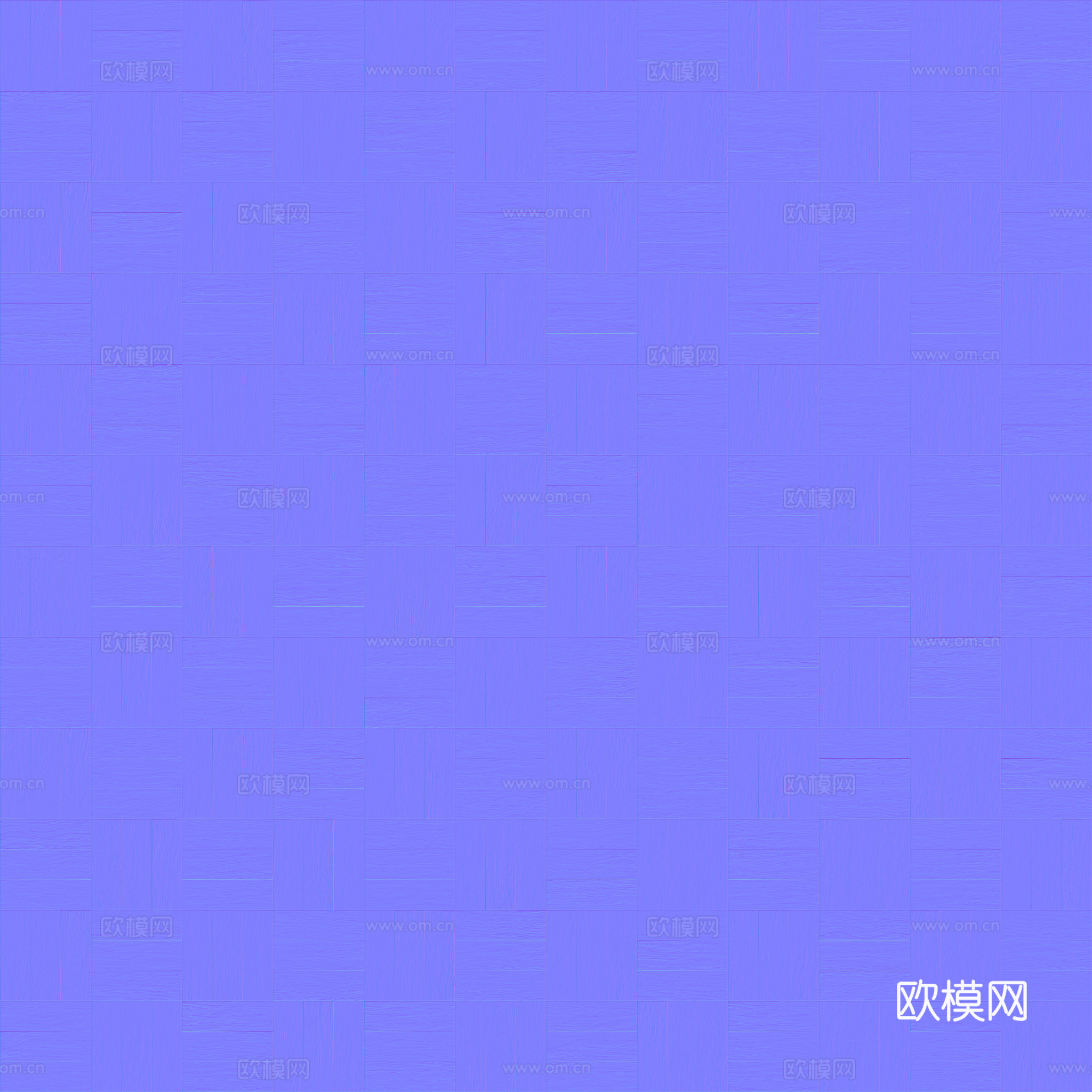 无缝拼花木地板 PBR贴图 2k